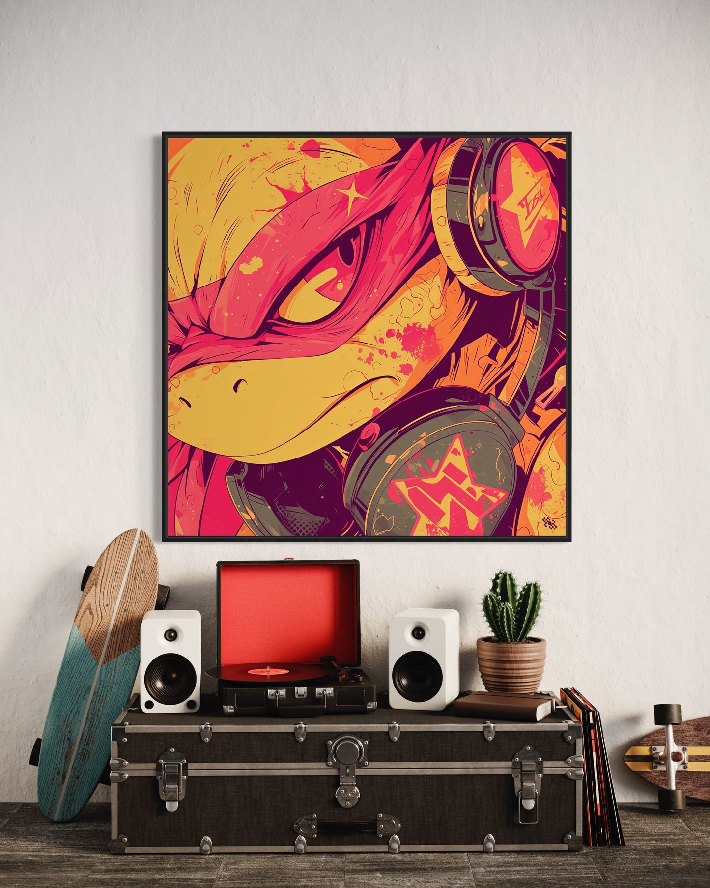 Colors Addict Ninja Turtle (Canvas Print)