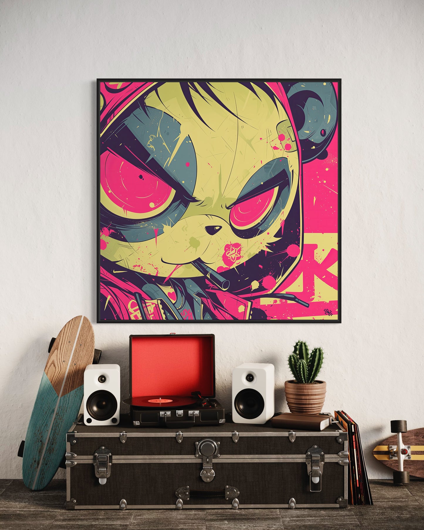 Colors Addict Panda (Canvas Print)