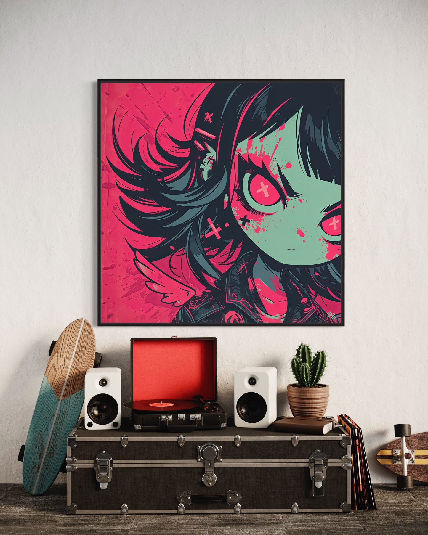 Colors Addict Angel Girl (Canvas Print)
