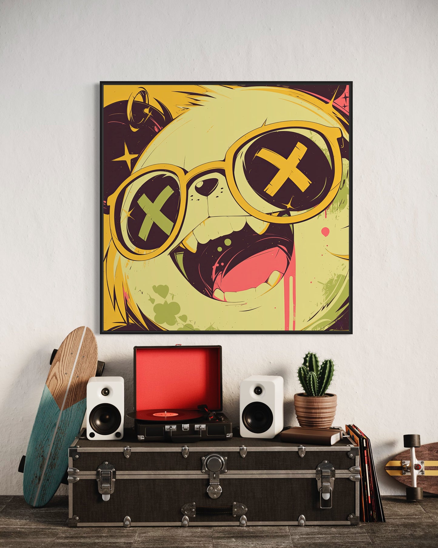 Colors Addict Panda (Canvas Print)