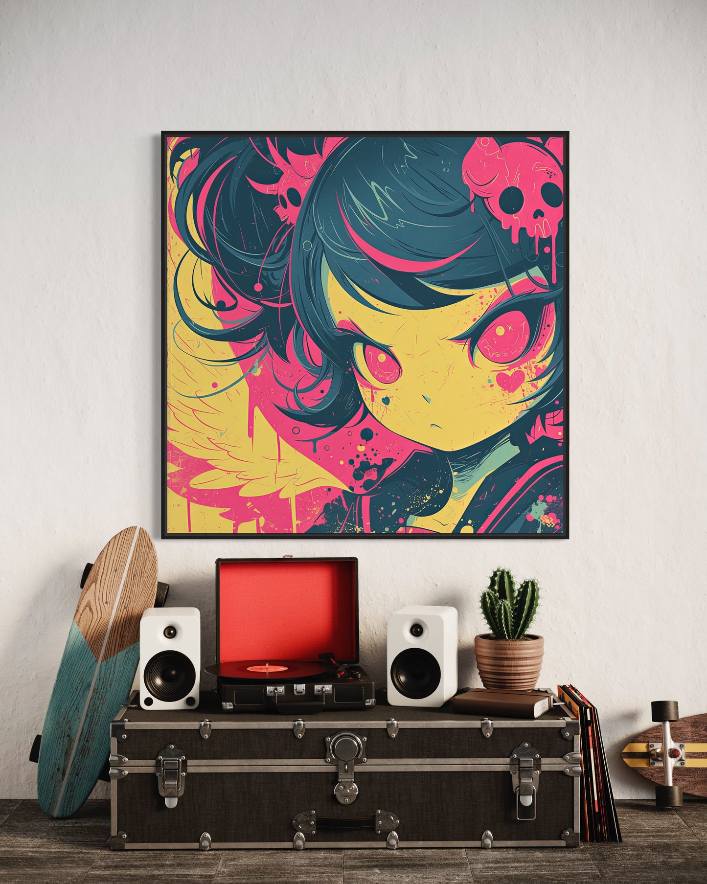 Colors Addict Angel Girl (Canvas Print)