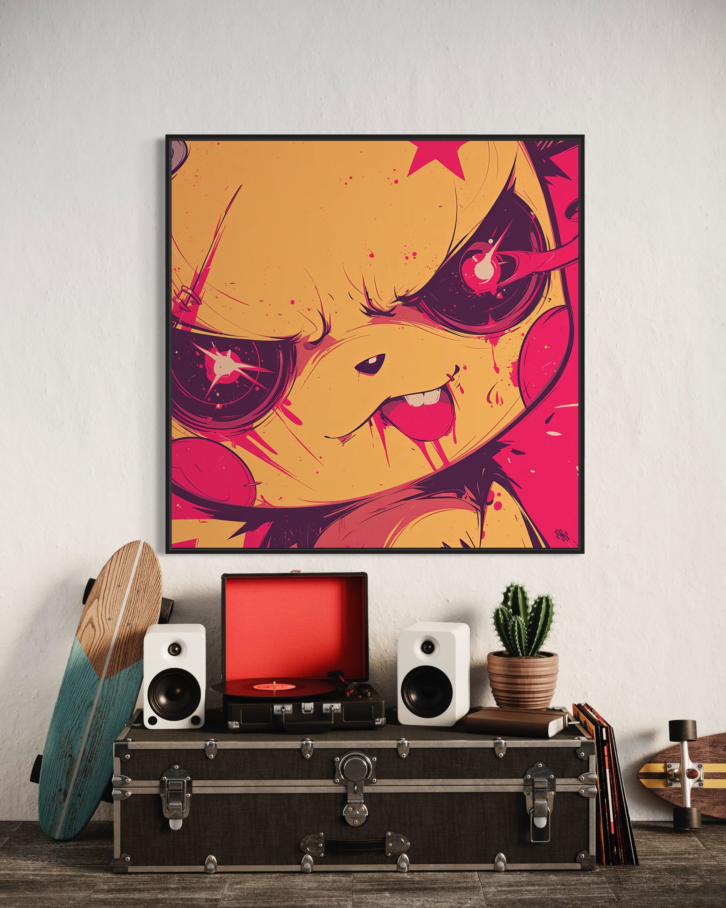 Colors Addict Pika Chu (Canvas Print)