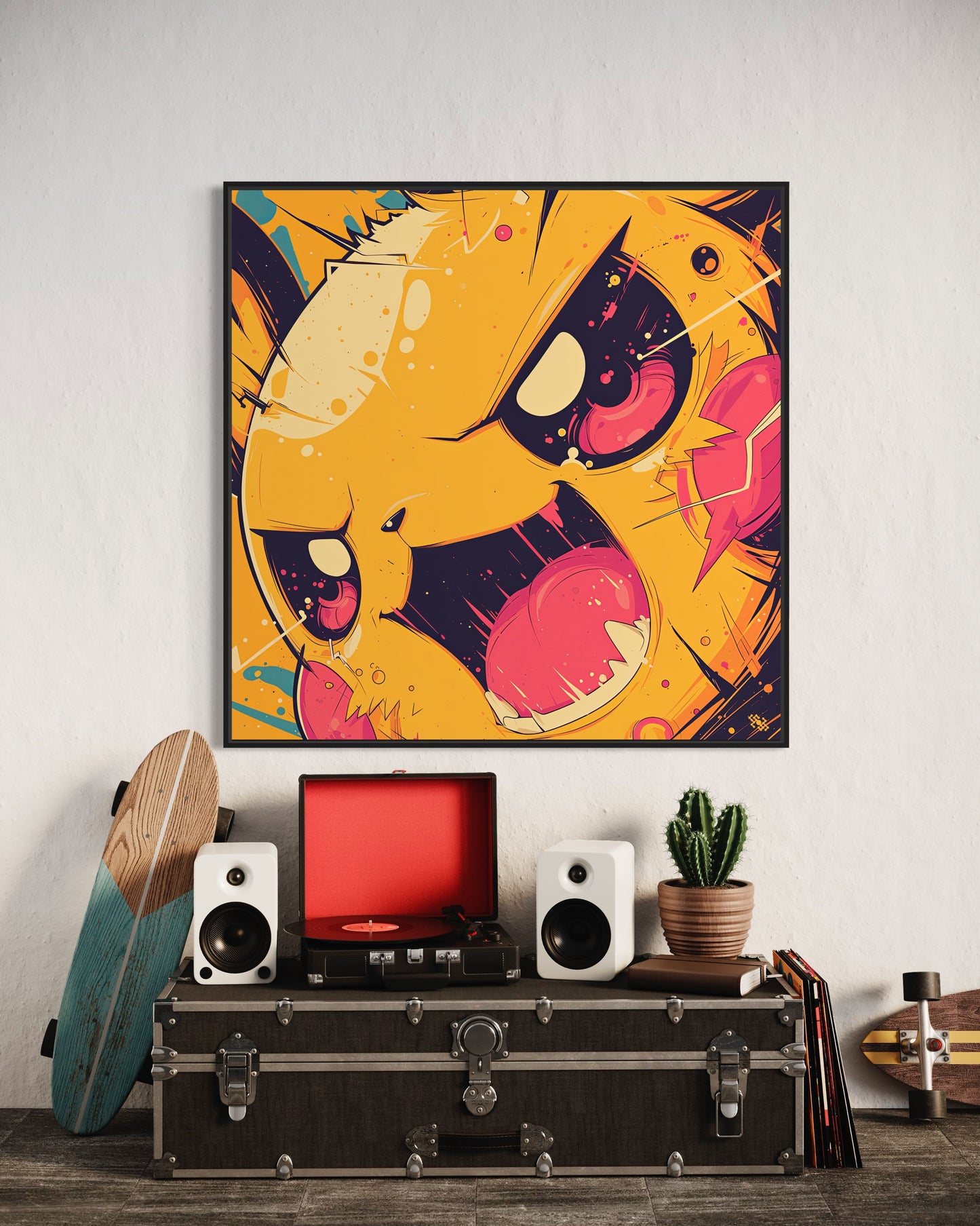 Colors Addict Pika Chu (Canvas Print)