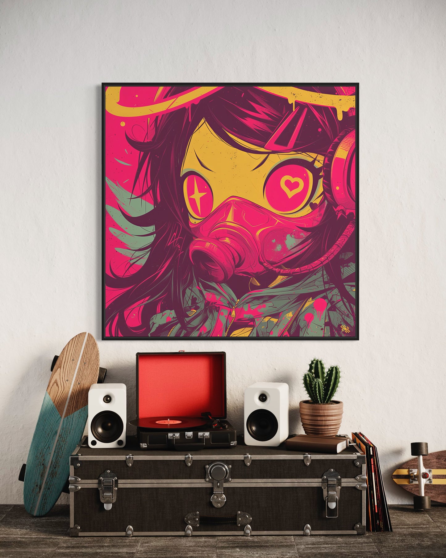 Colors Addict Angel Girl (Canvas Print)