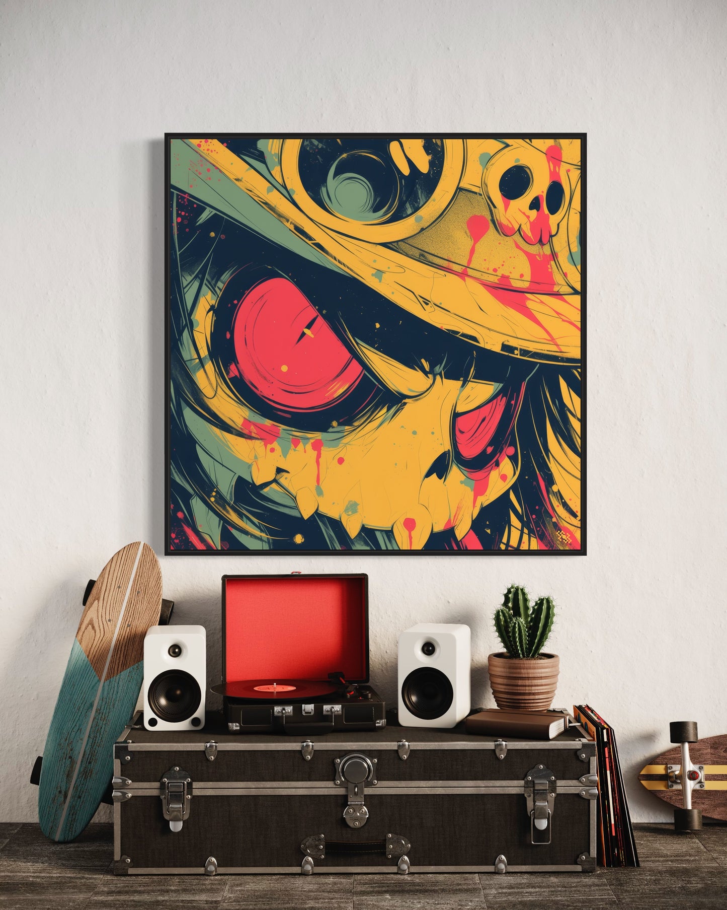 Colors Addict Skeleton Warrior (Canvas Print)