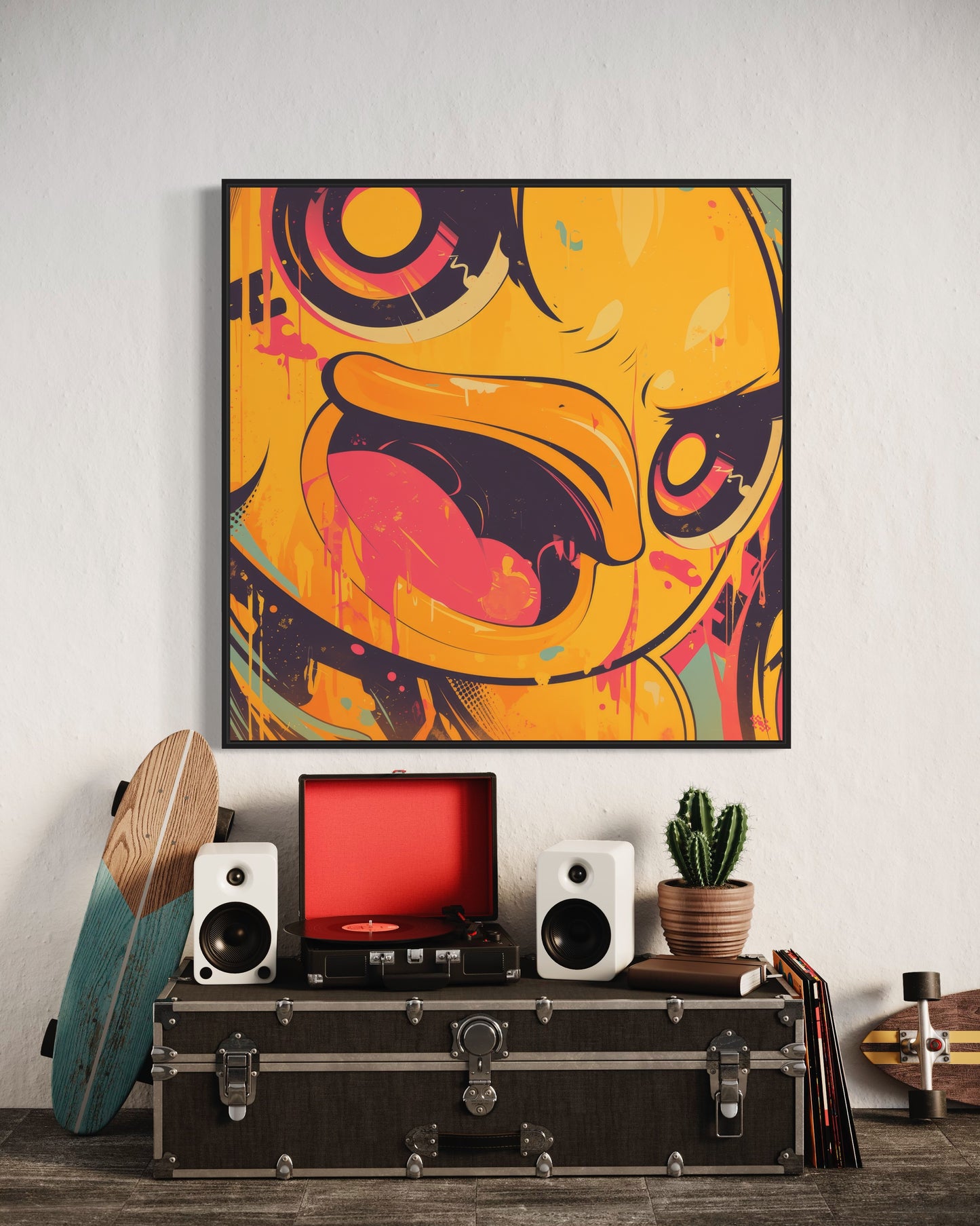 Colors Addict Rubber Duck (Canvas Print)