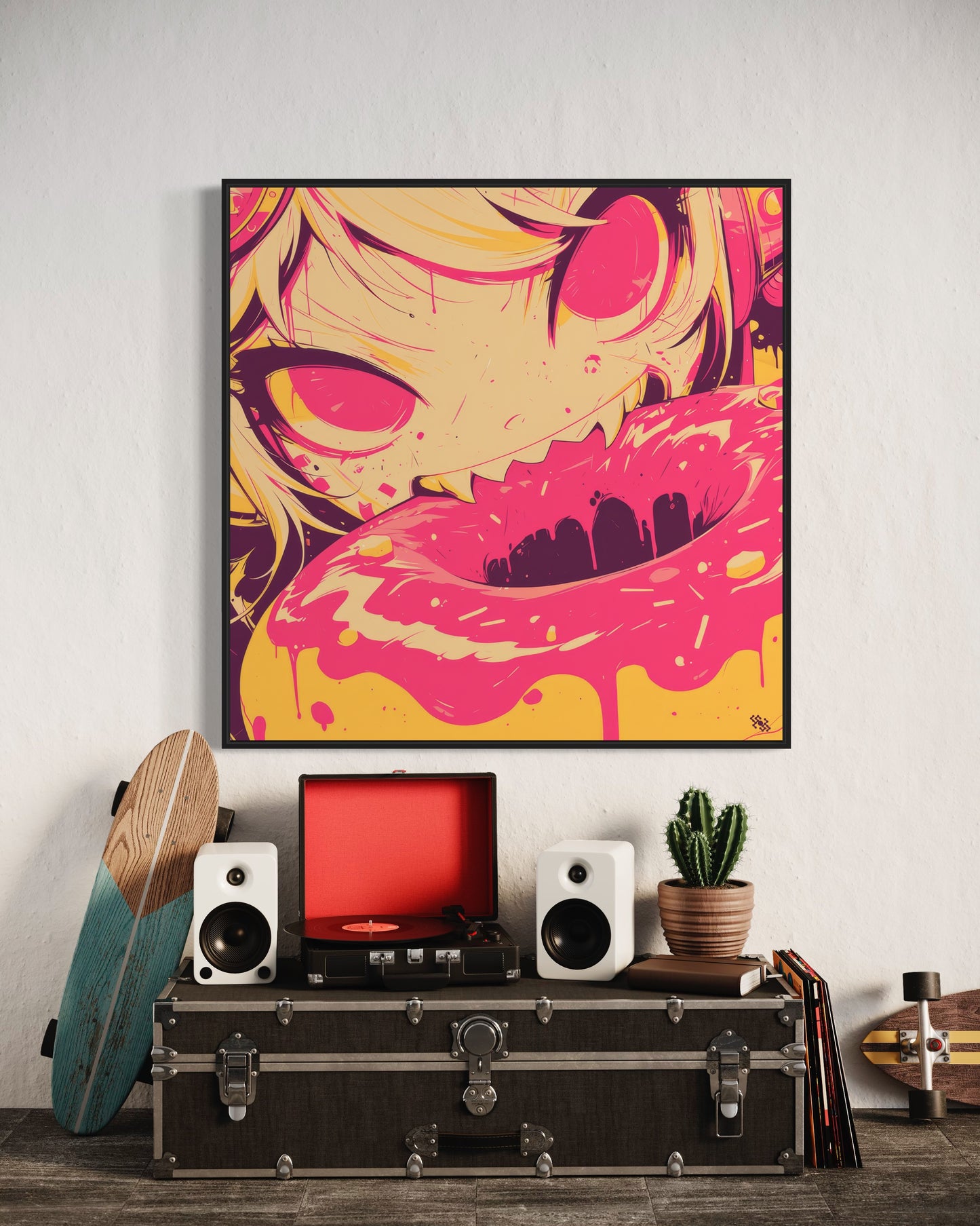 Colors Addict Donuts (Canvas Print)