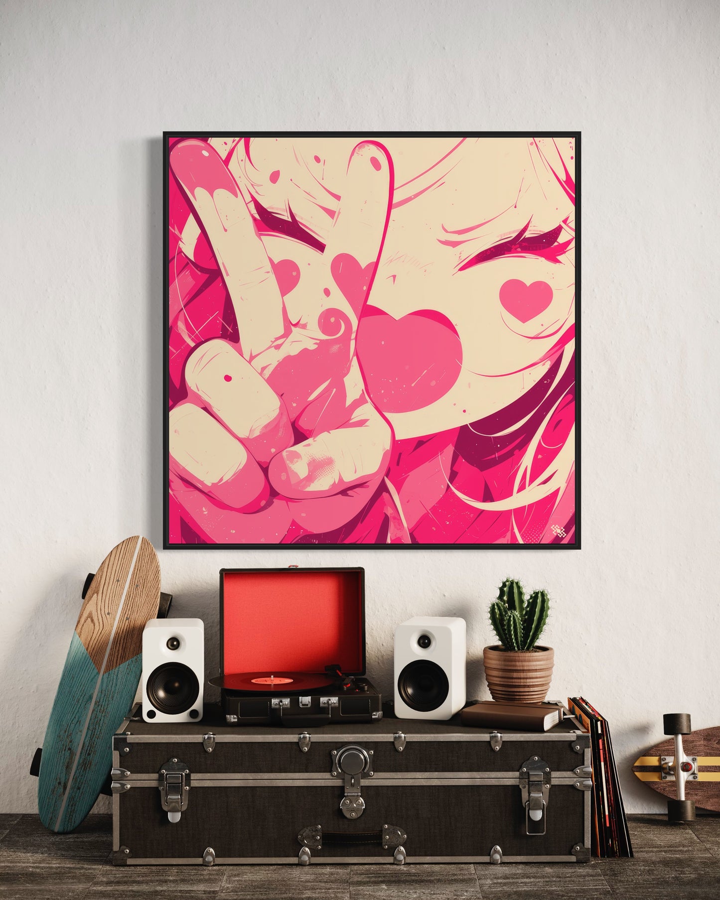 Colors Addict Pink Girls (Canvas Print)