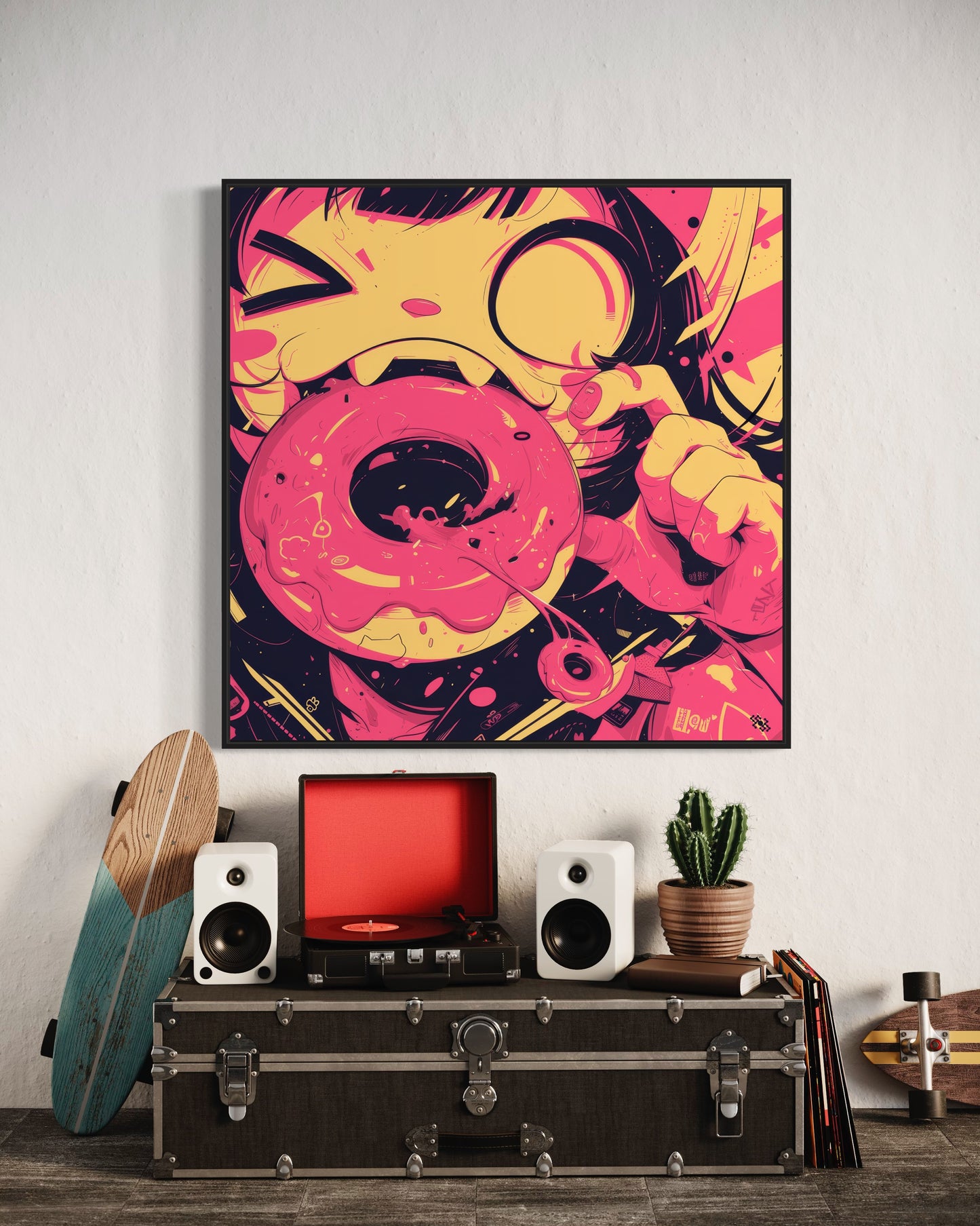 Colors Addict Donuts (Canvas Print)