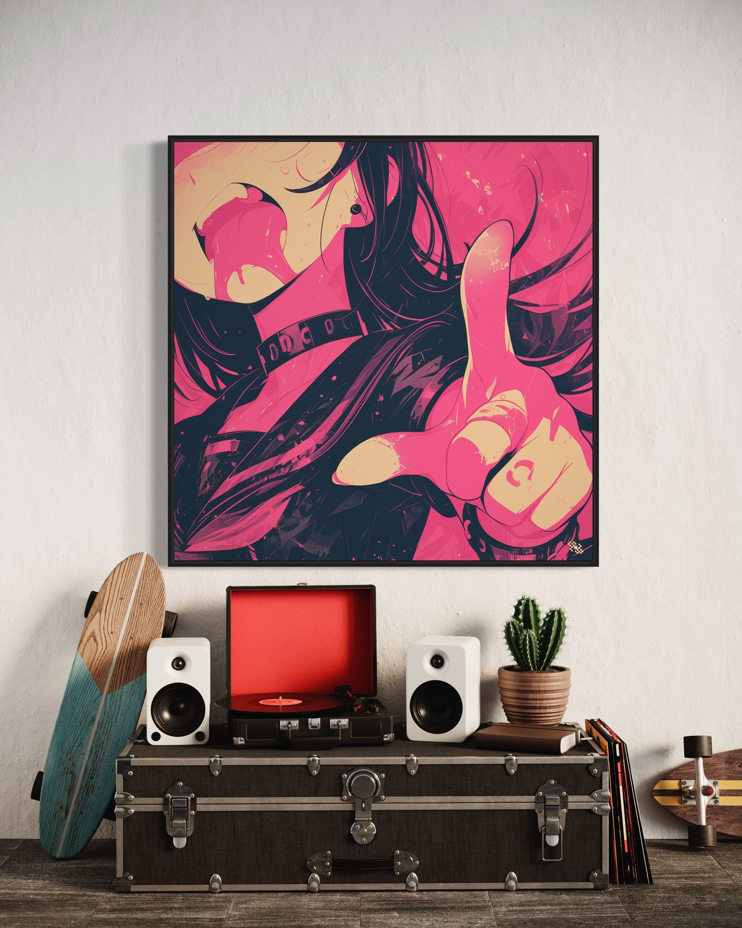 Colors Addict Pink Girls (Canvas Print)