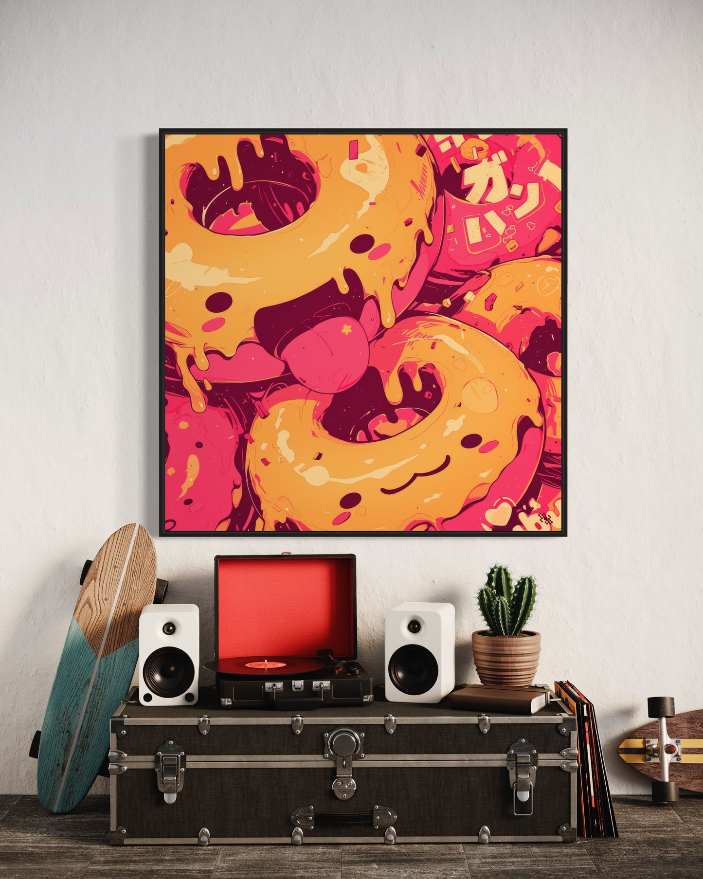 Colors Addict Donuts (Canvas Print)