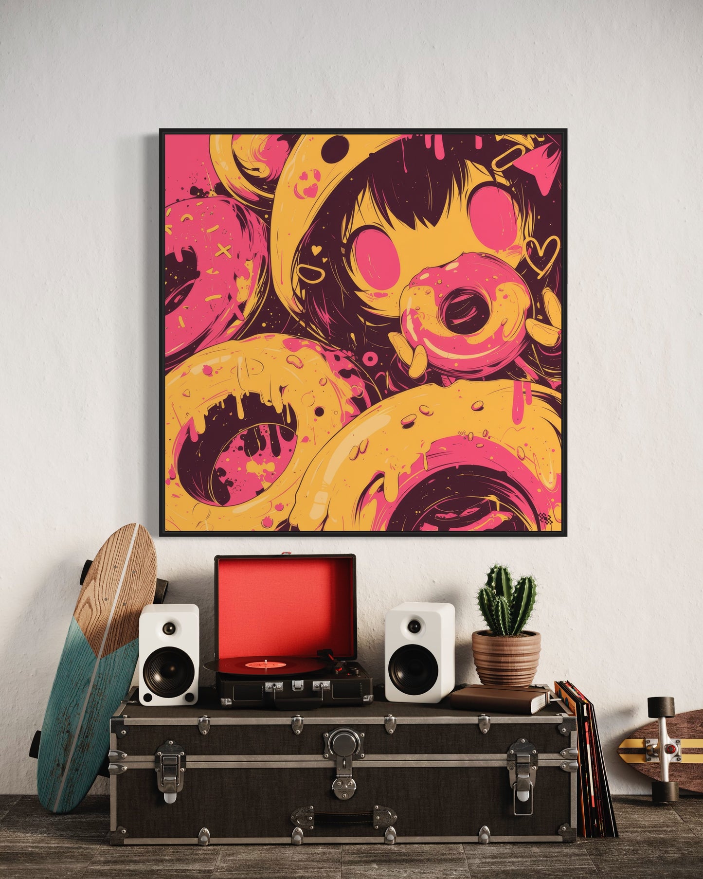 Colors Addict Donuts (Canvas Print)