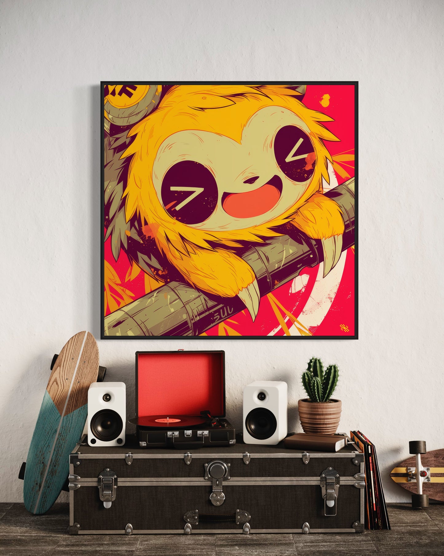 Colors Addict Lazy (Canvas Print)