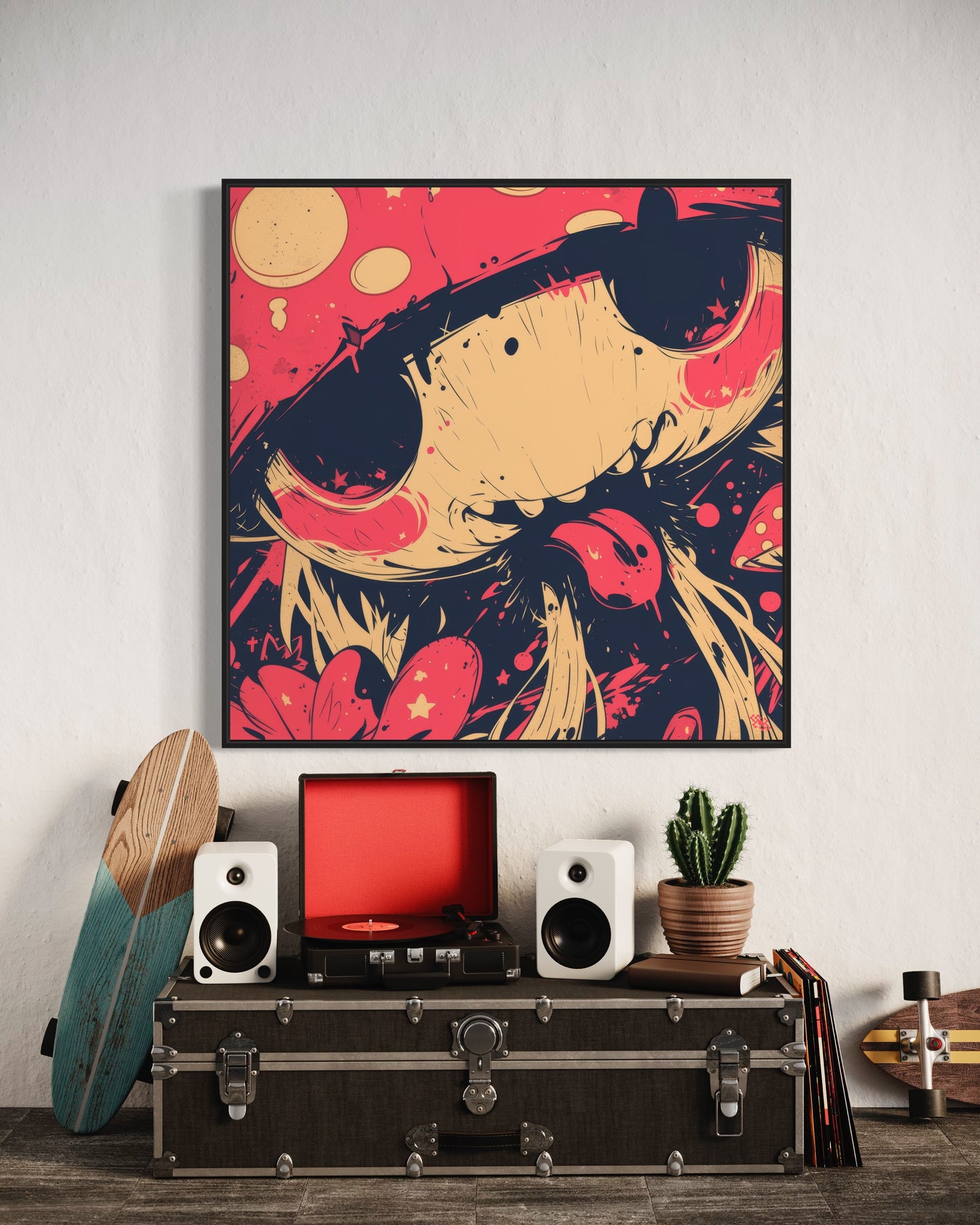 Colors Addict Shroom (Canvas Print)