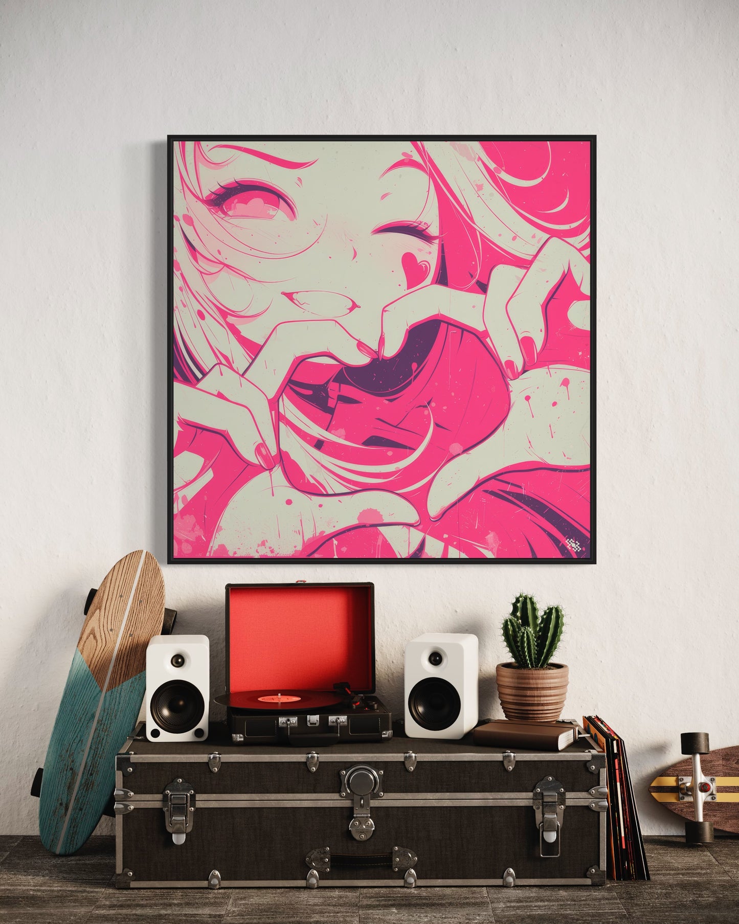 Colors Addict Pink Girls (Canvas Print)