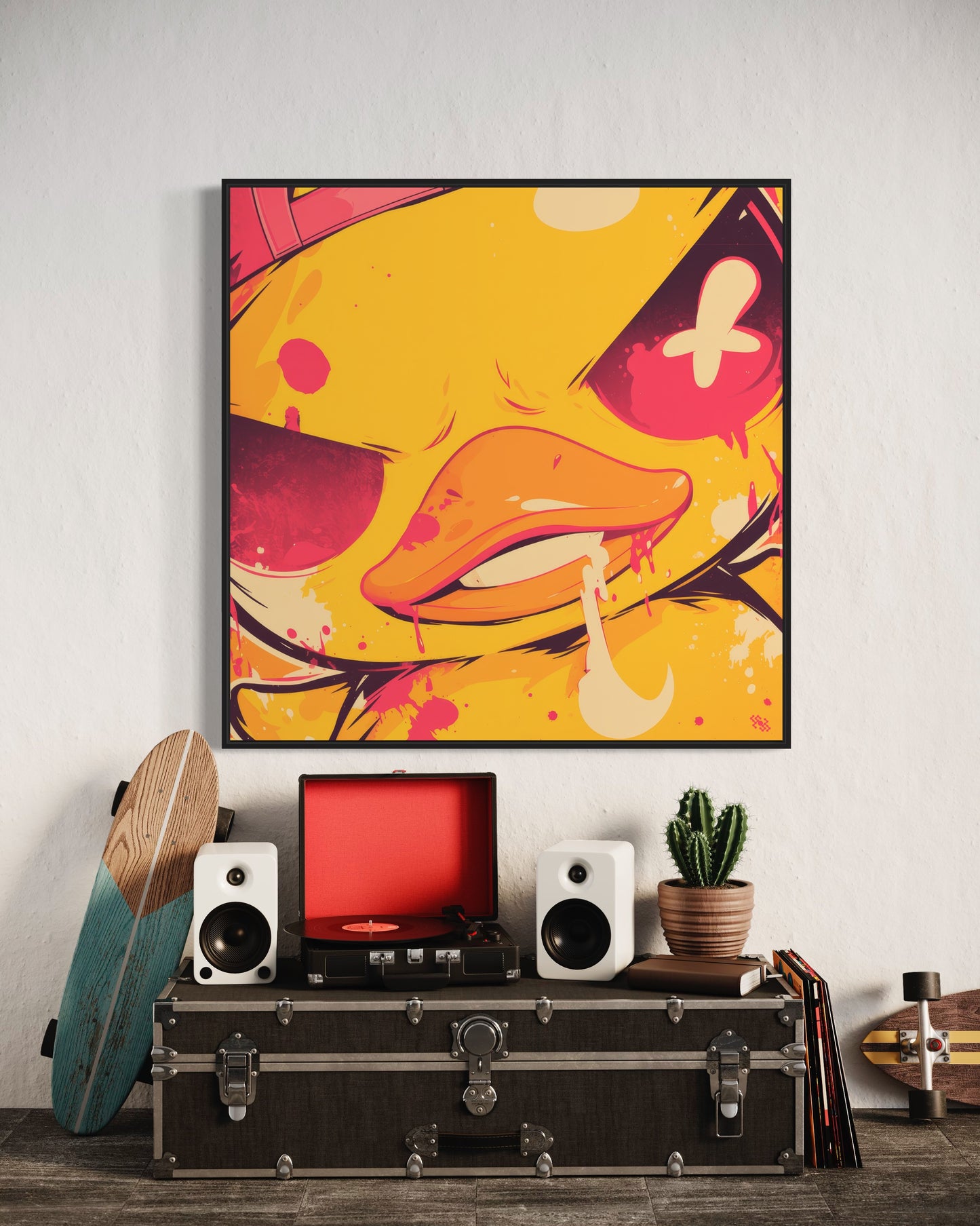 Colors Addict Rubber Duck (Canvas Print)