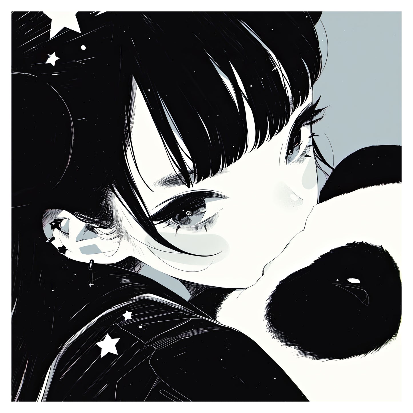 Mini-Print #17 - Panda Girl