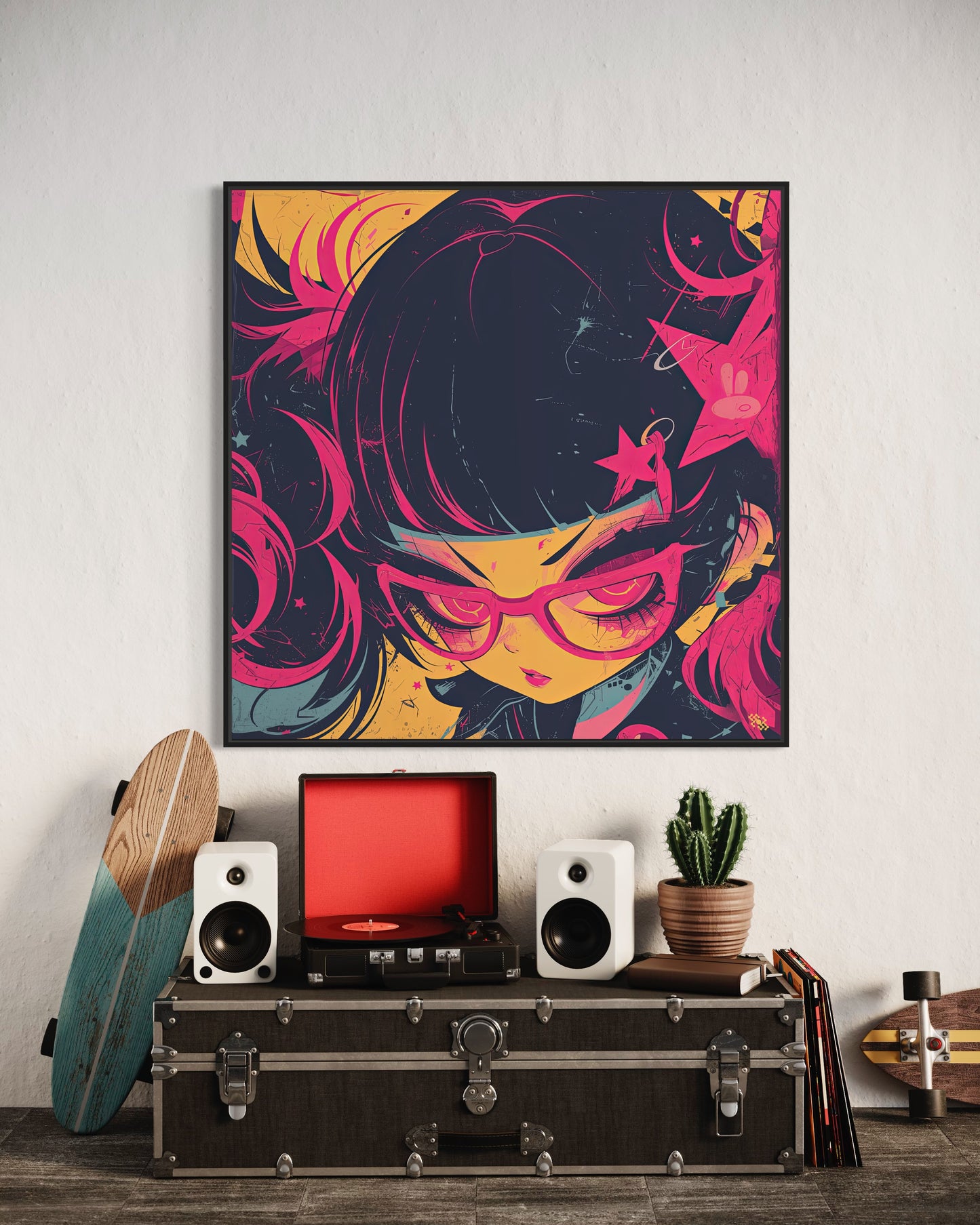 Colors Addict Angel Girl (Canvas Print)