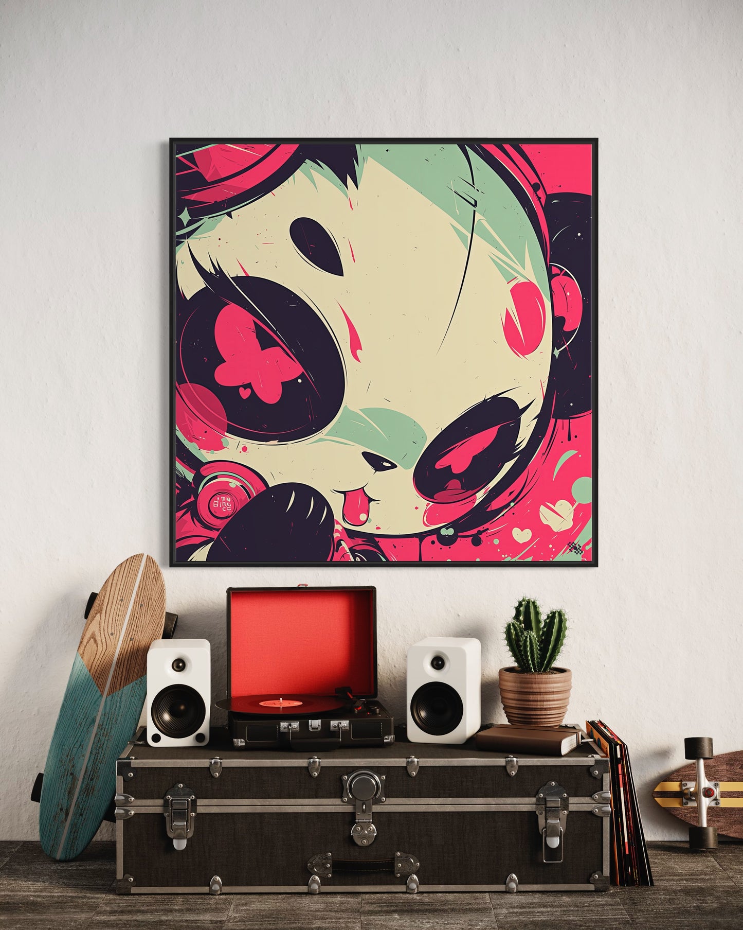 Colors Addict Panda (Canvas Print)