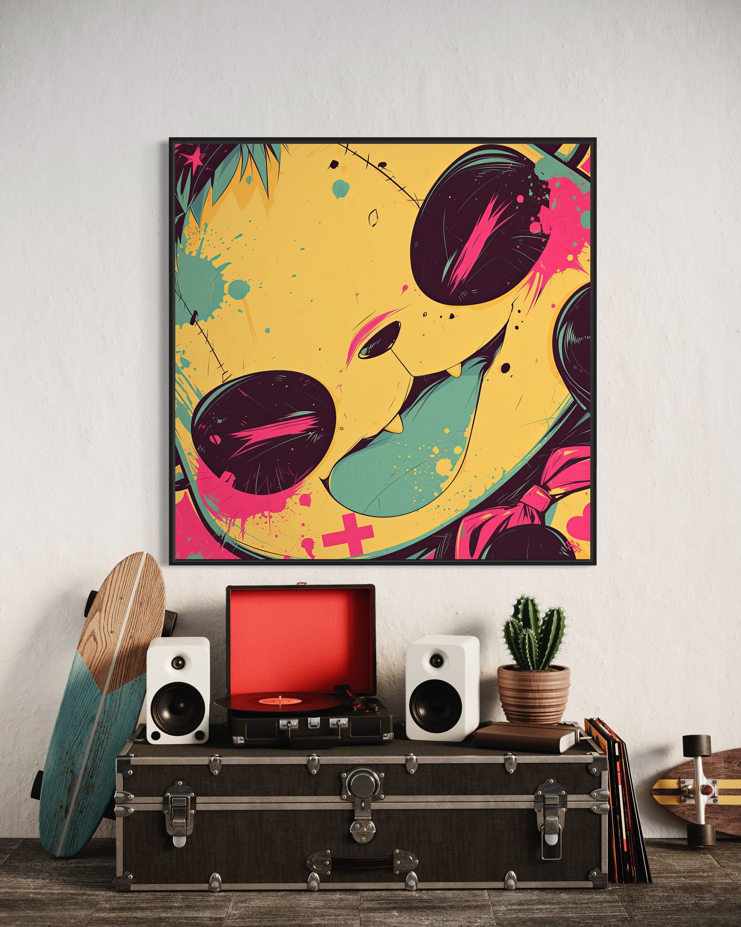 Colors Addict Panda (Canvas Print)