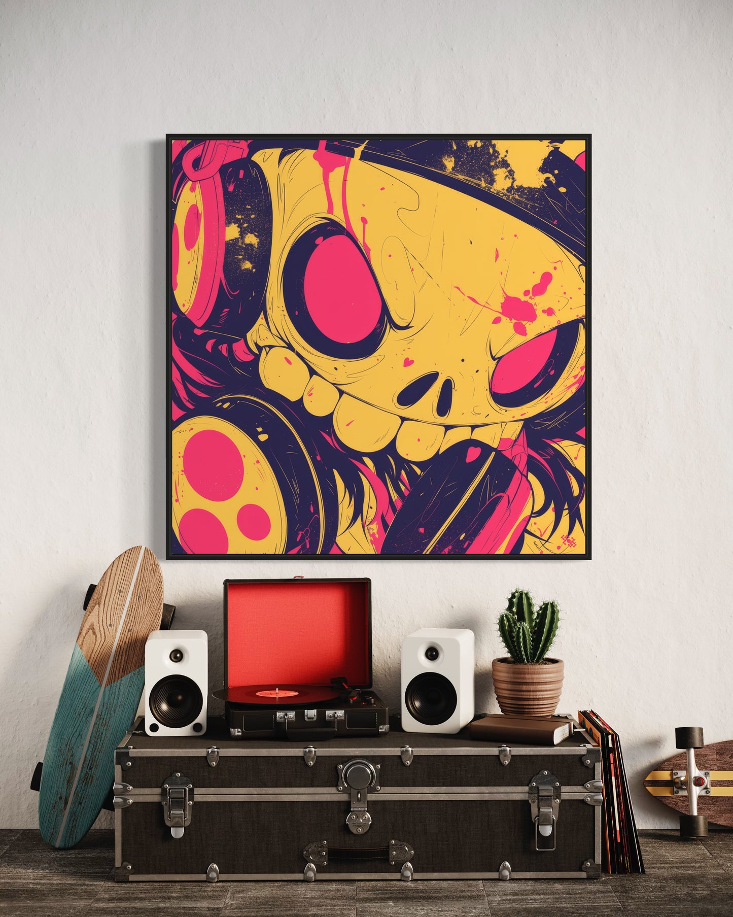 Colors Addict Skeleton Warrior (Canvas Print)