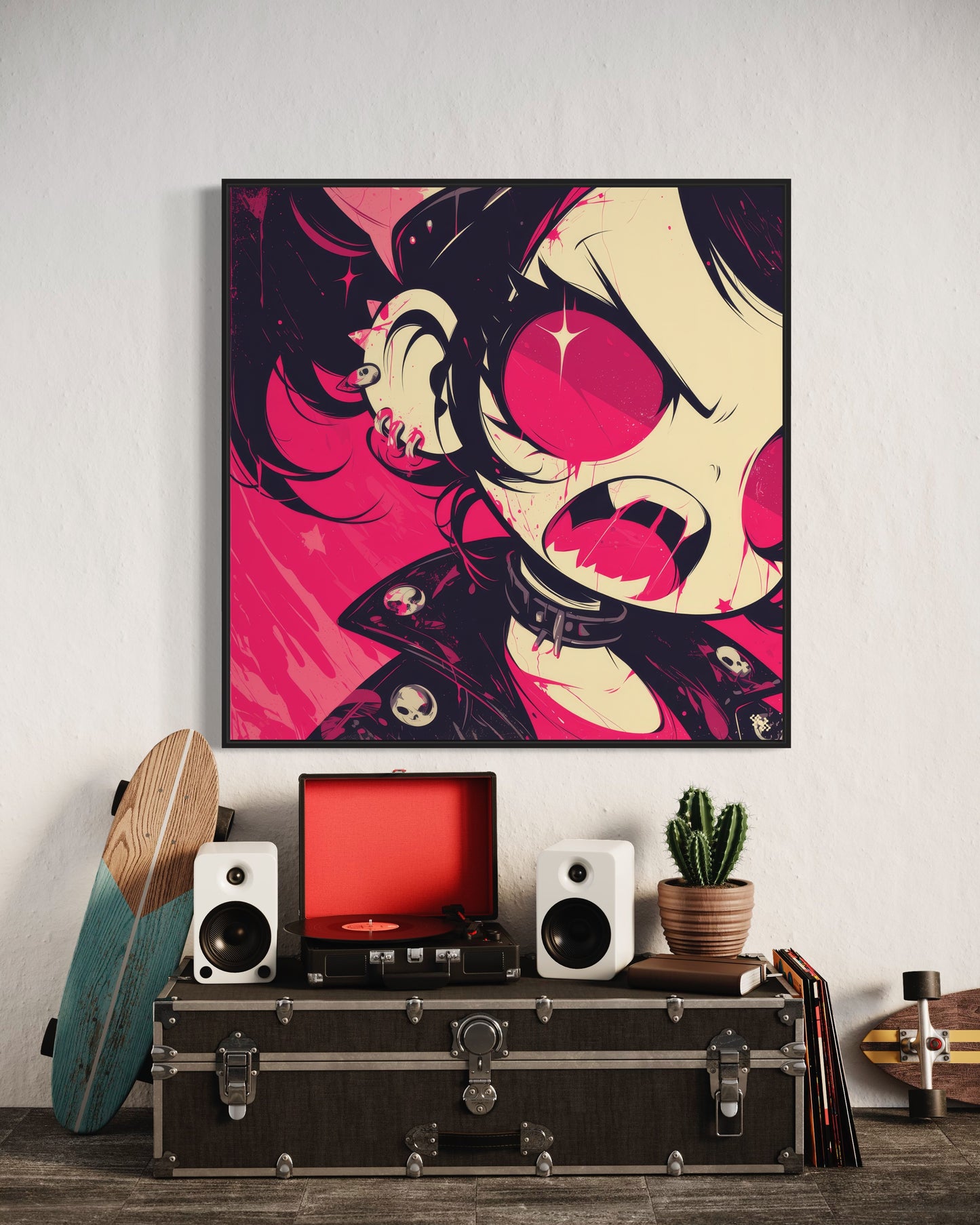 Colors Addict Ghot Girl (Canvas Print)