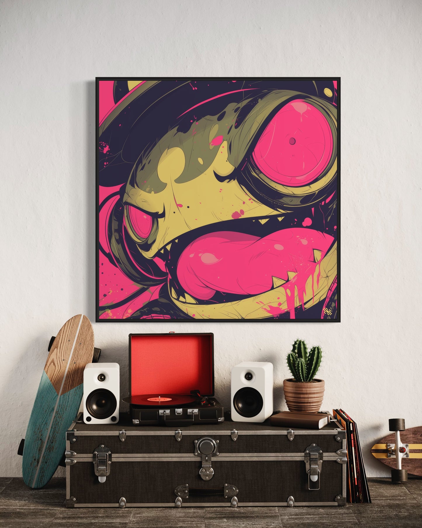 Colors Addict Skeleton Warrior (Canvas Print)