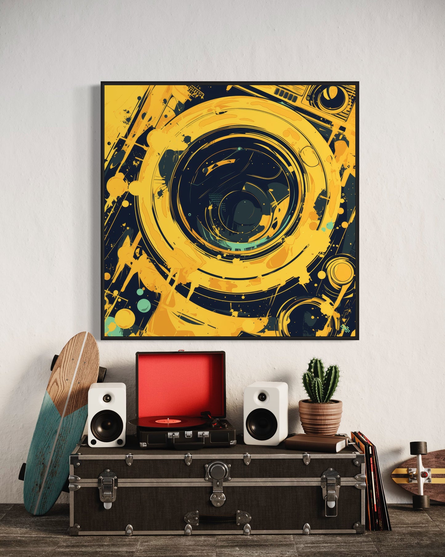 Colors Addict Wash Machine (Canvas Print)