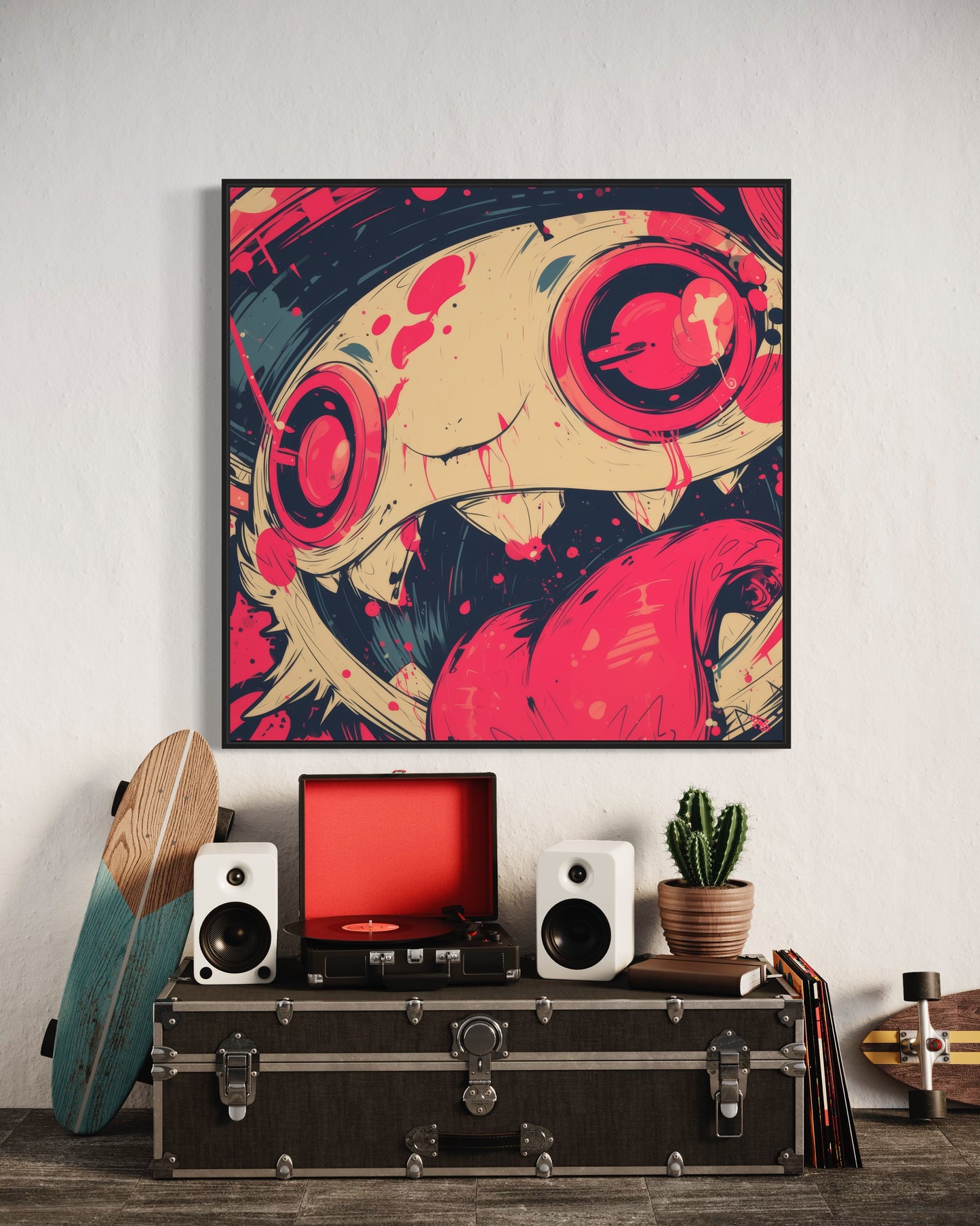 Colors Addict Skeleton Warrior (Canvas Print)