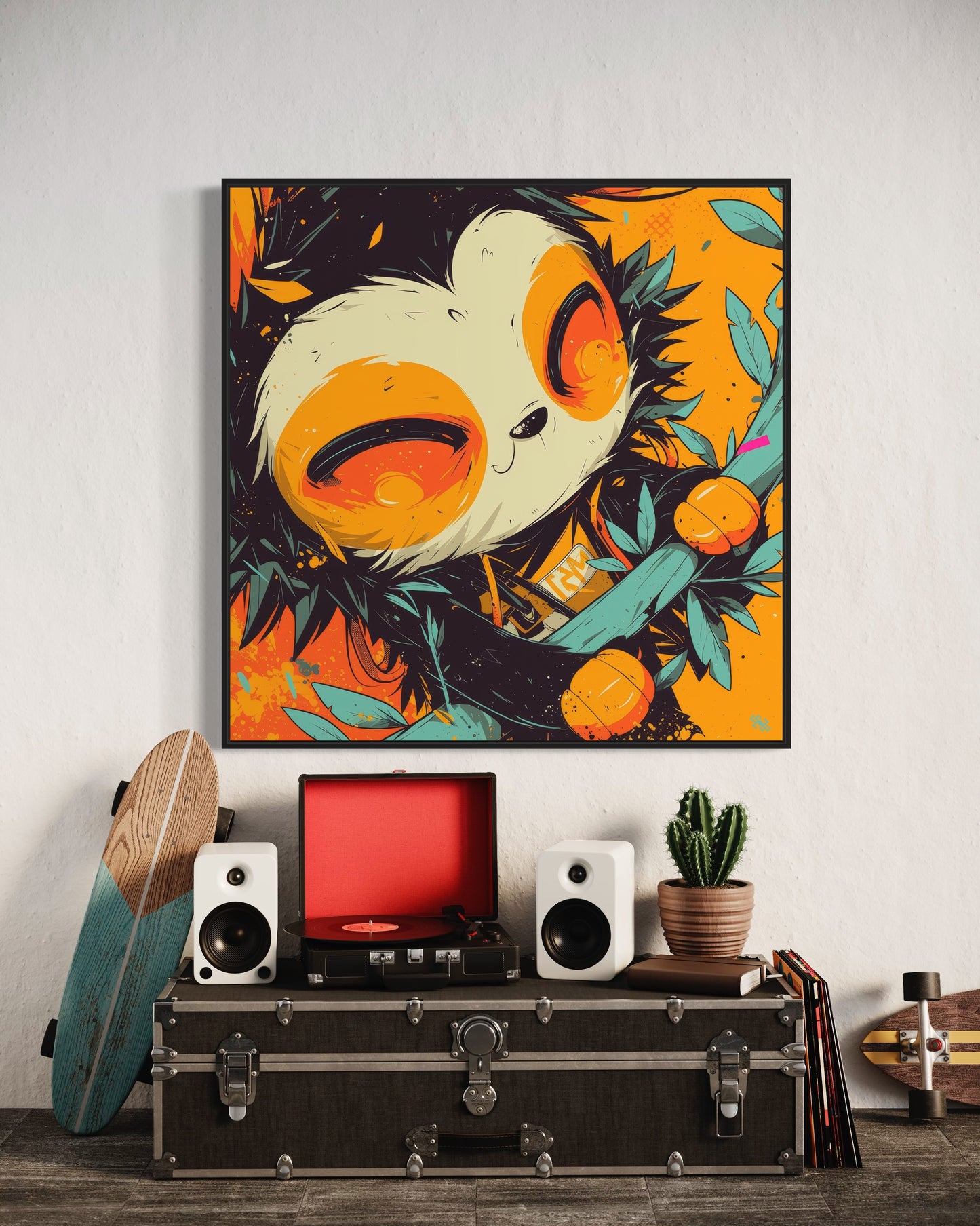 Colors Addict  Lazy (Canvas Print)