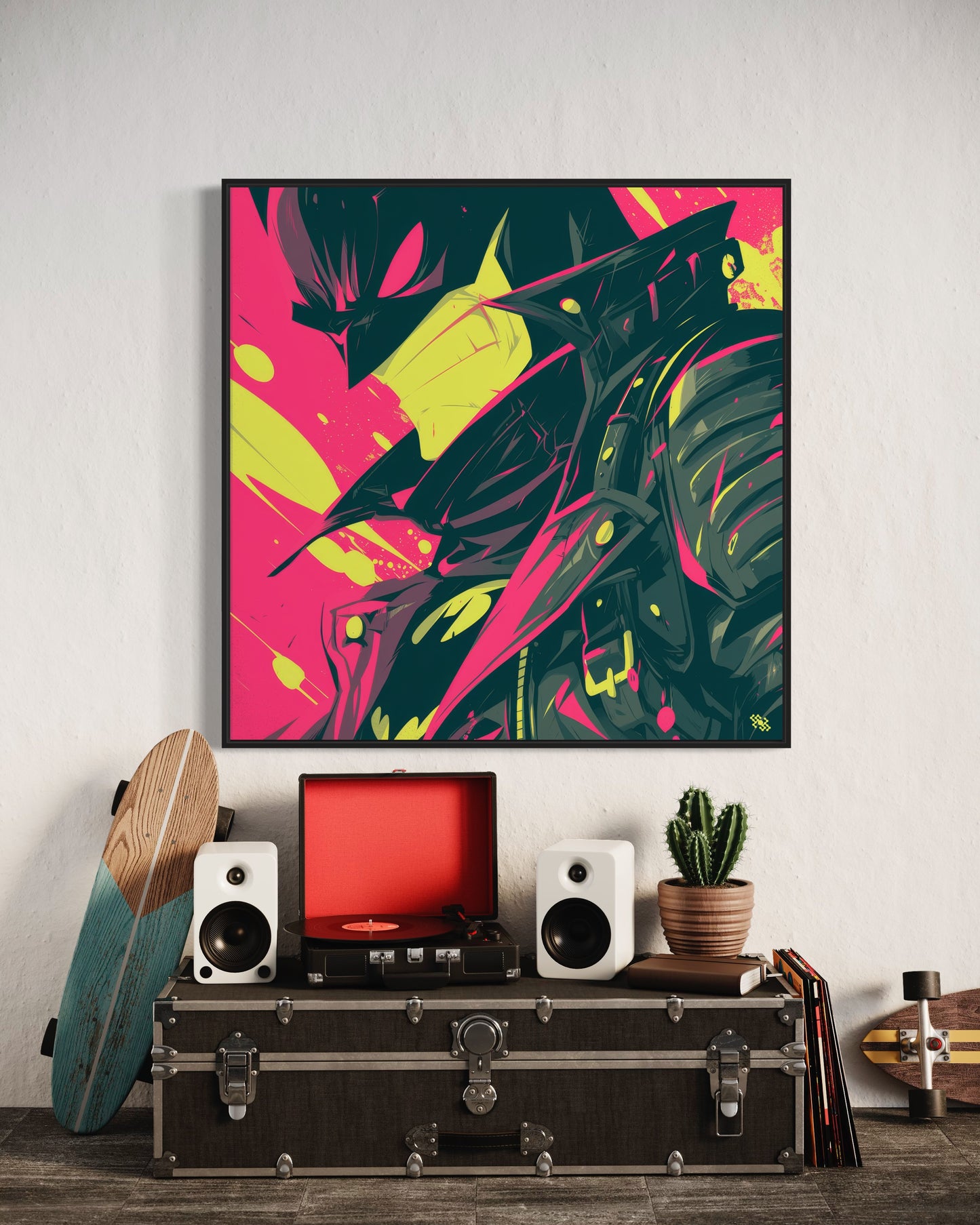 Colors Addict The Bat (Canvas Print)