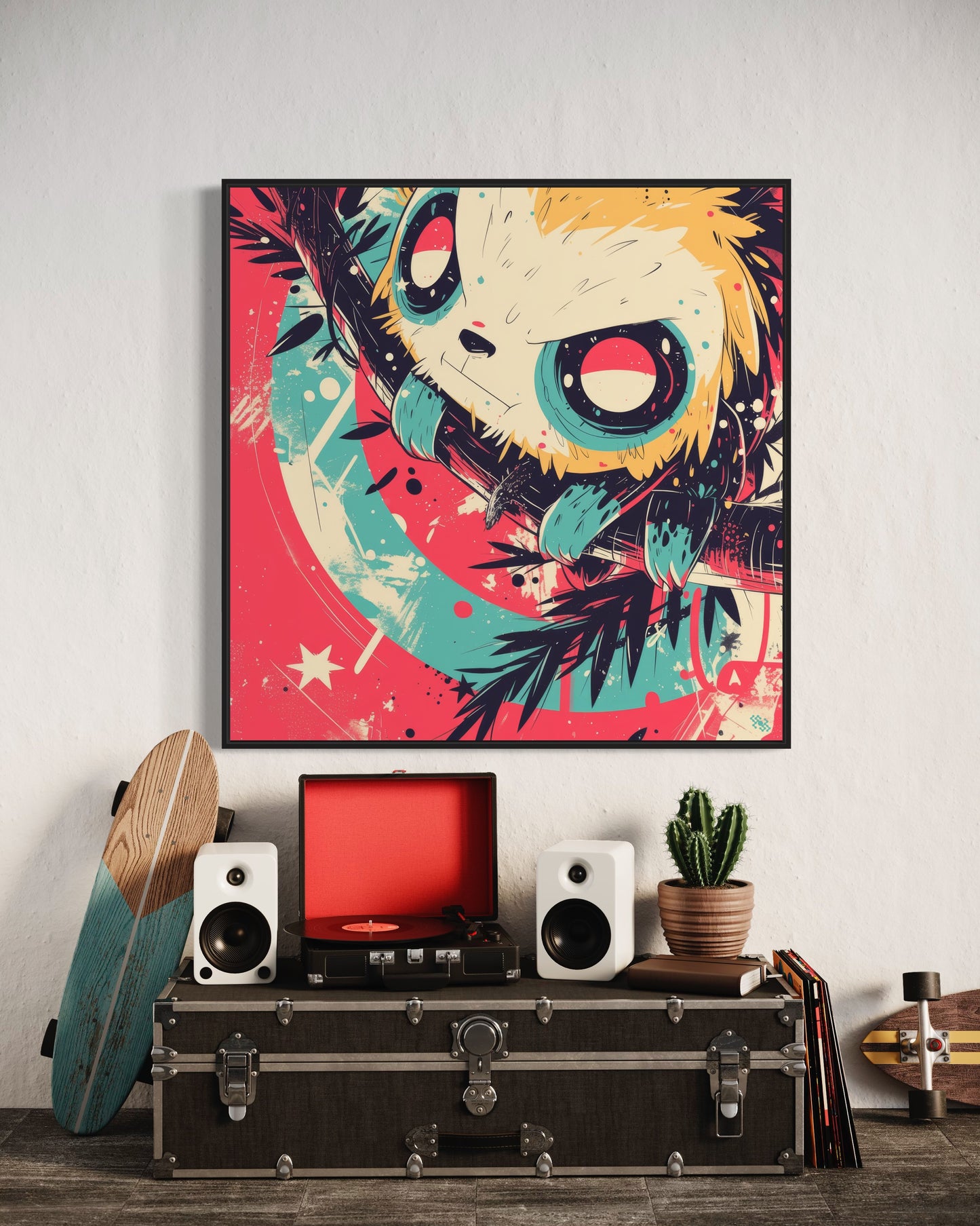 Colors Addict  Lazy (Canvas Print)