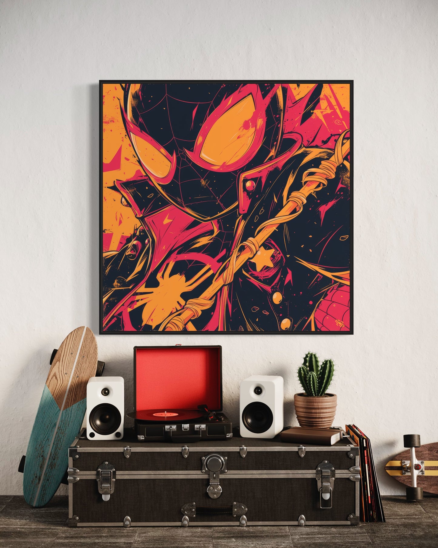 Colors Addict  Spider (Canvas Print)