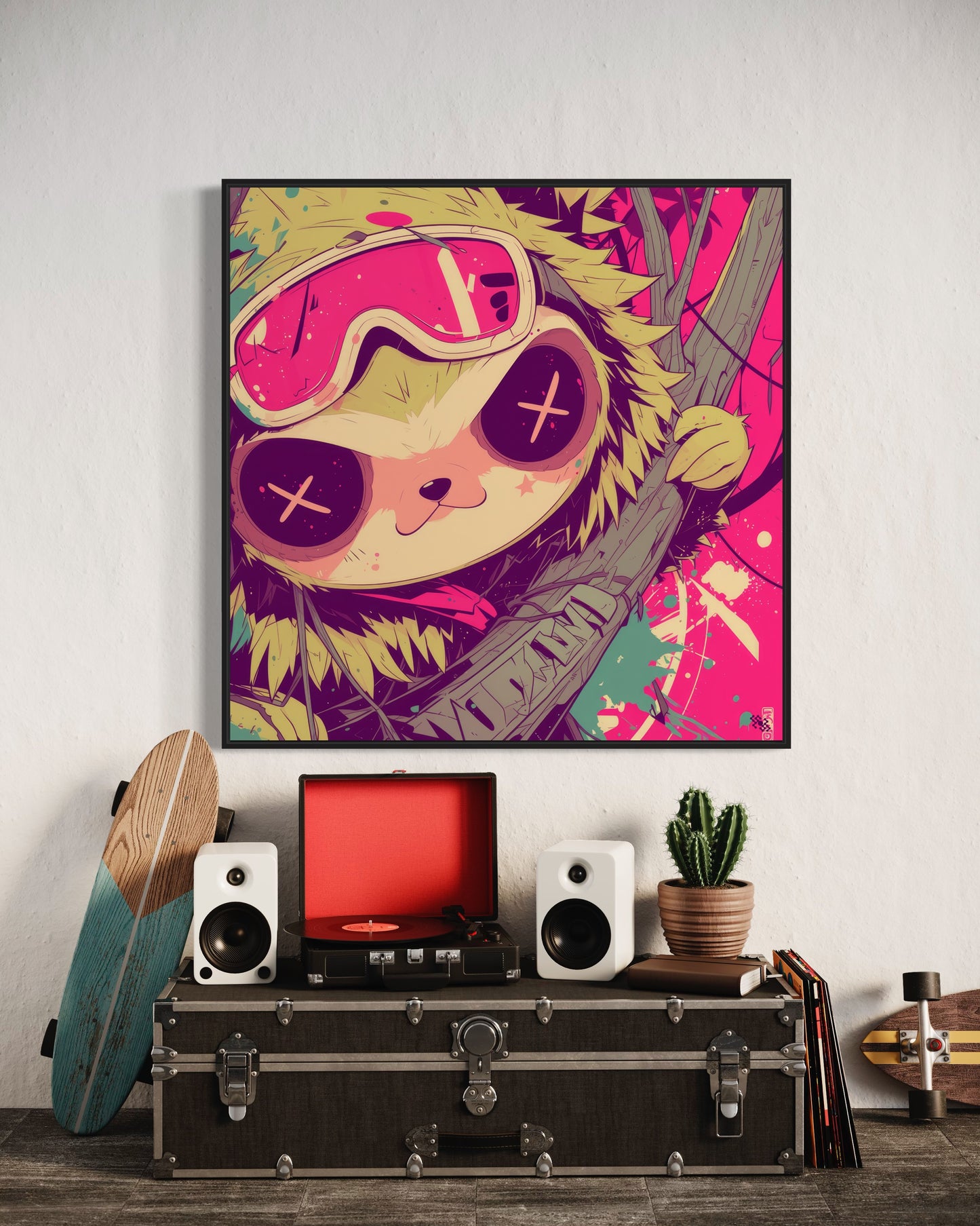 Colors Addict  Lazy (Canvas Print)