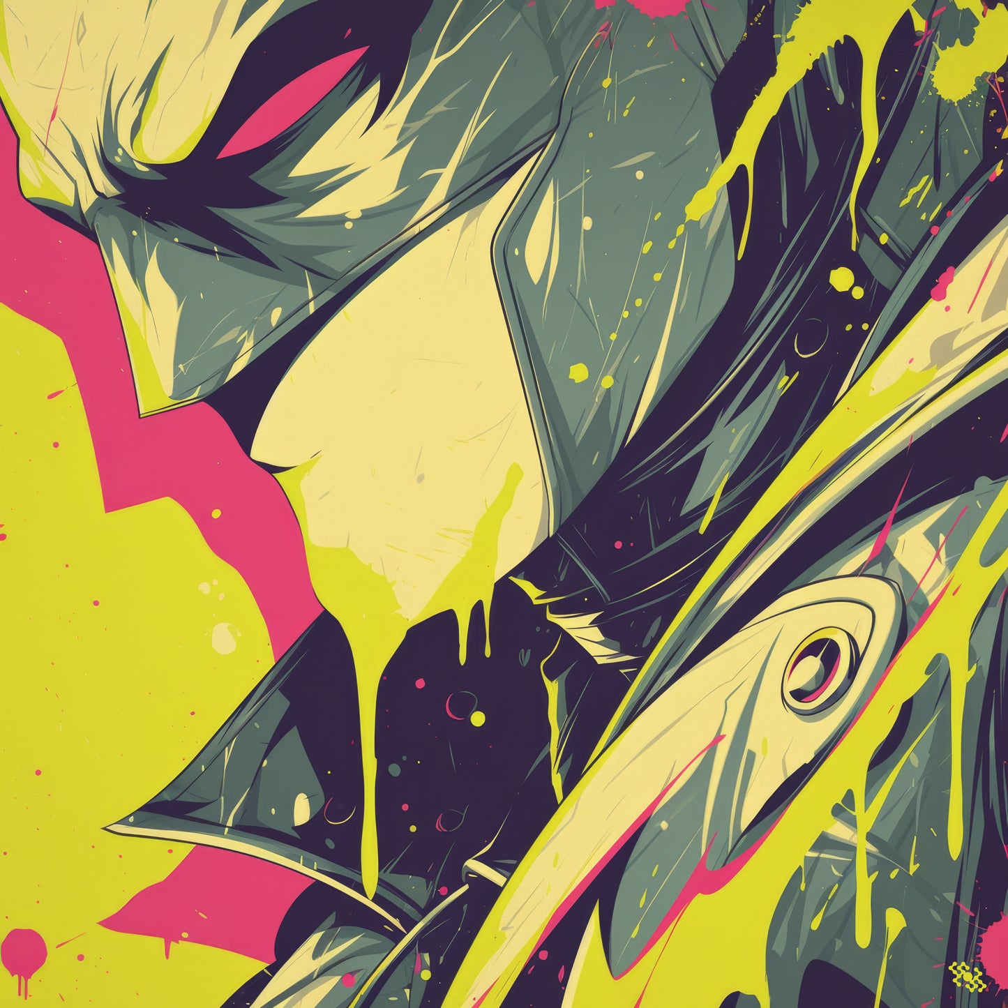 Colors Addict The Bat (Canvas Print)