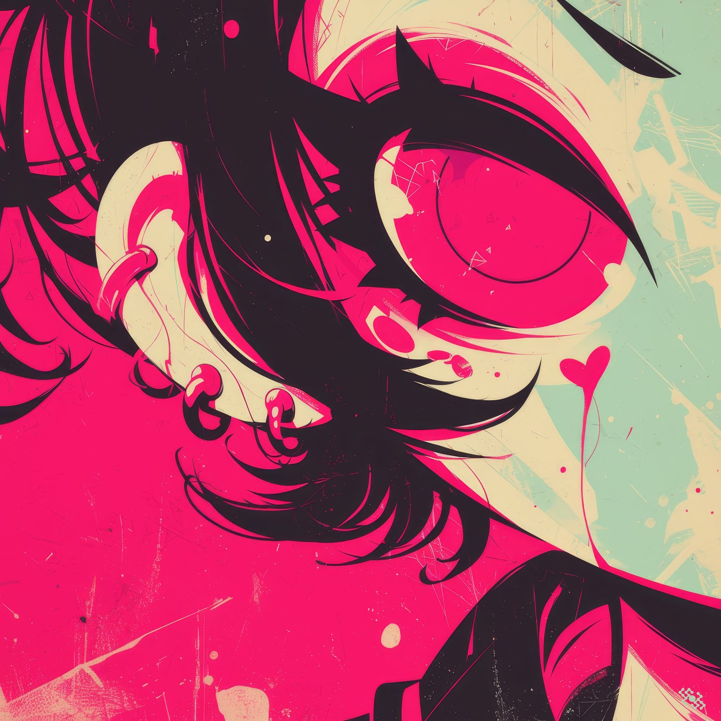 Colors Addict Ghot Girl (Canvas Print)