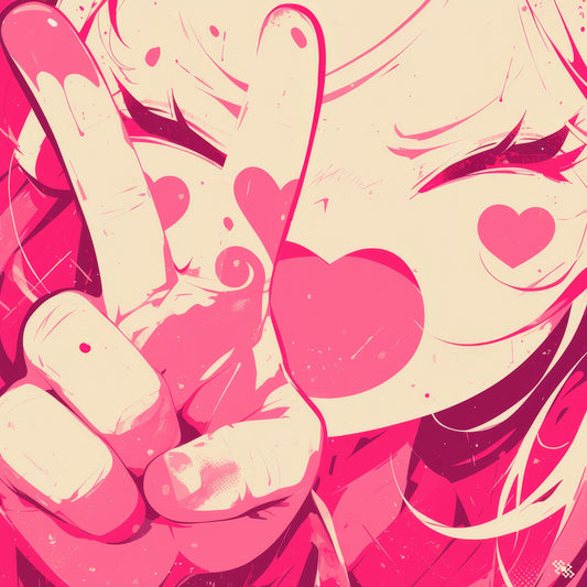 Colors Addict Pink Girls (Canvas Print)