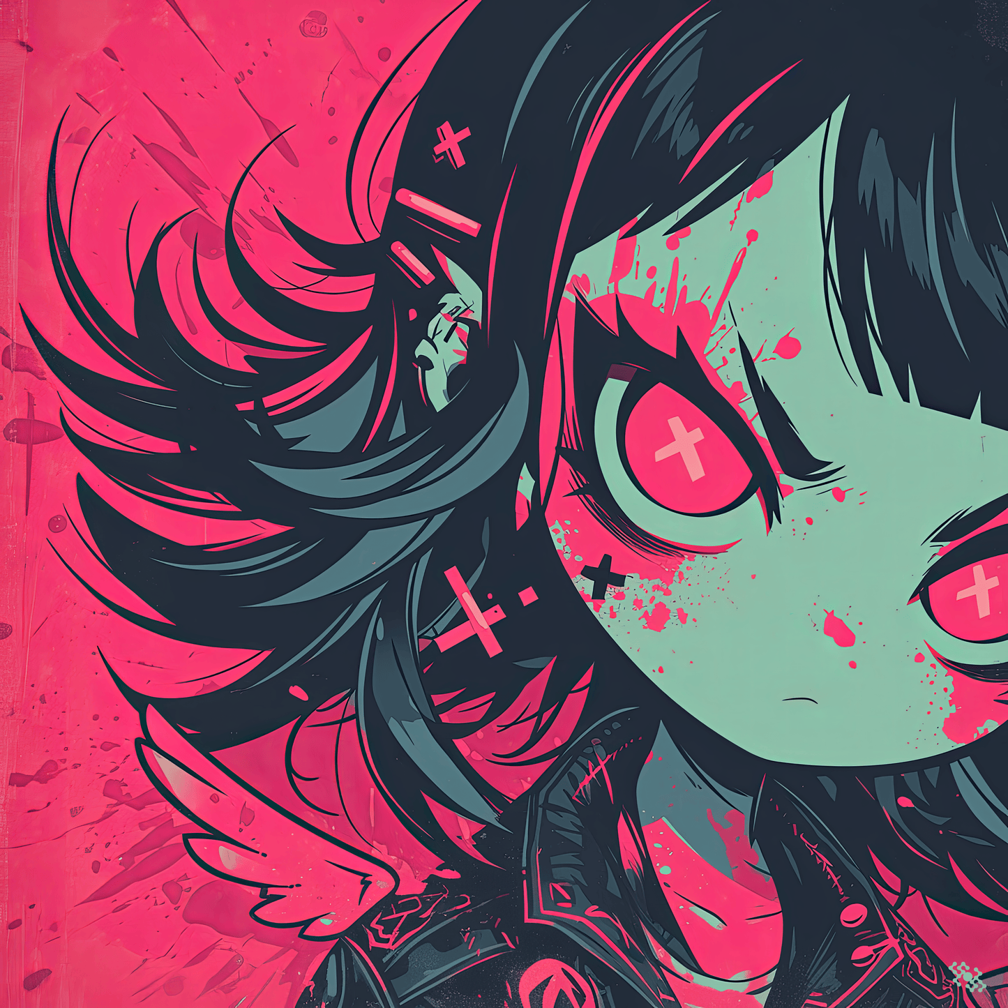 Colors Addict Angel Girl (Canvas Print)