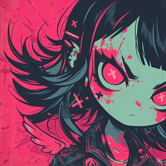 Colors Addict Angel Girl (Canvas Print)