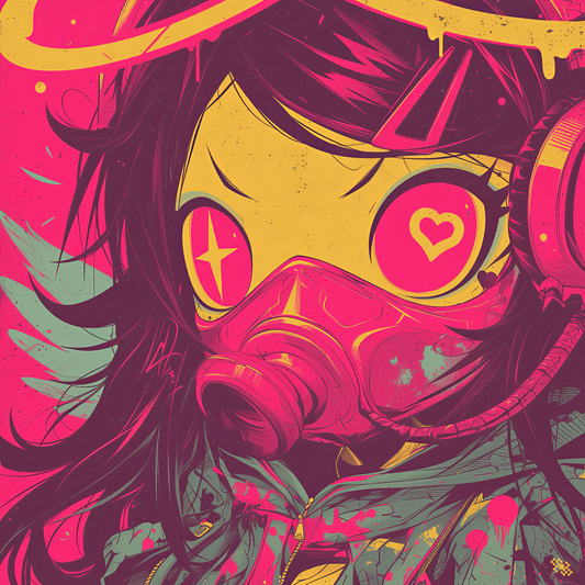 Colors Addict Angel Girl (Canvas Print)