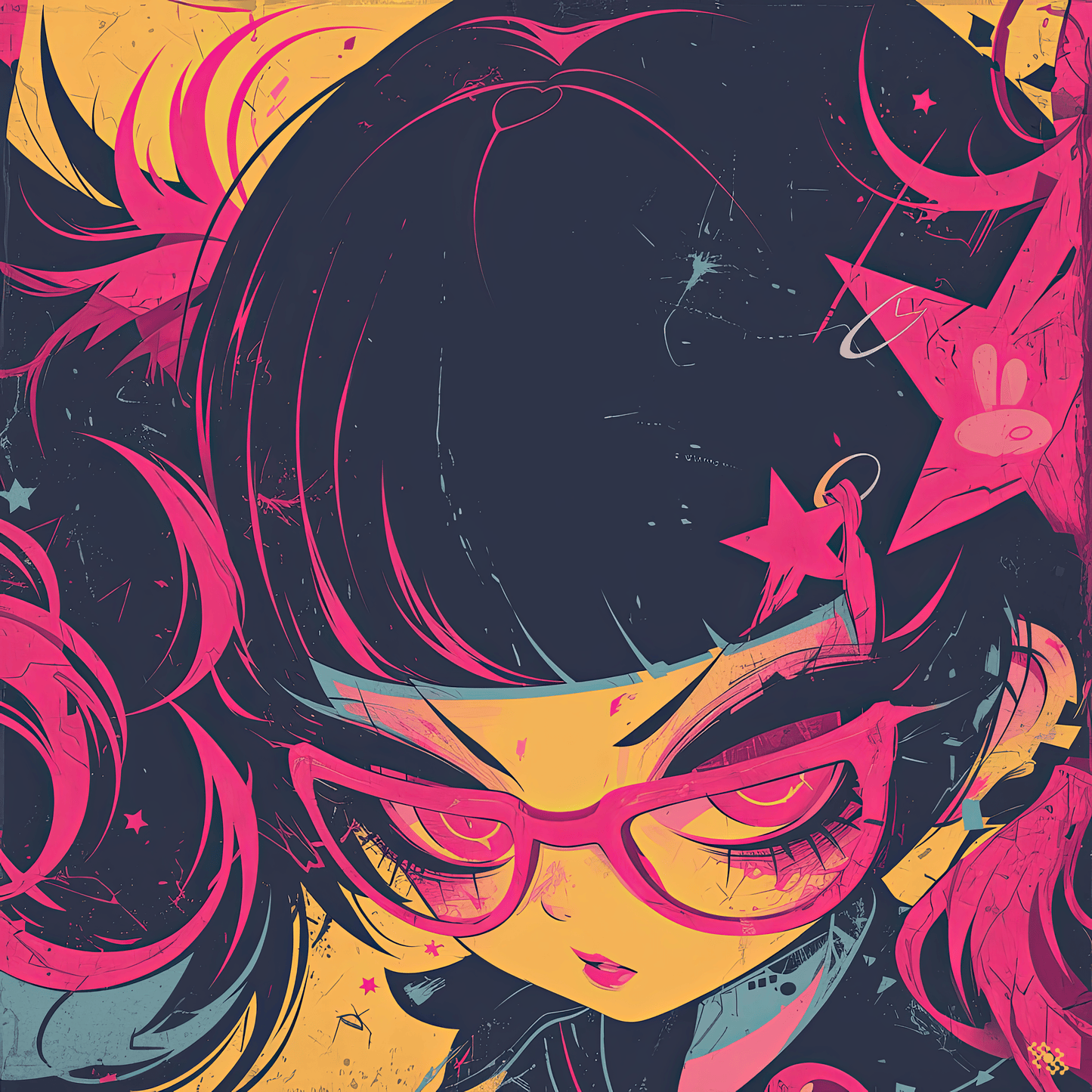 Colors Addict Angel Girl (Canvas Print)