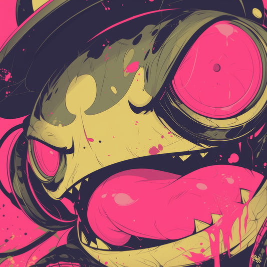 Colors Addict Skeleton Warrior (Canvas Print)