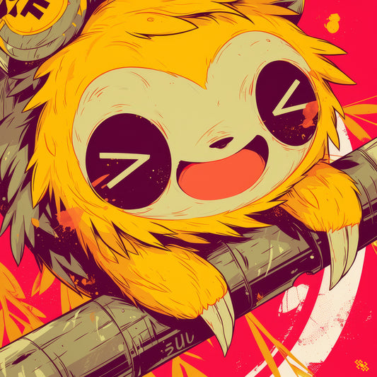 Colors Addict  Lazy (Canvas Print)