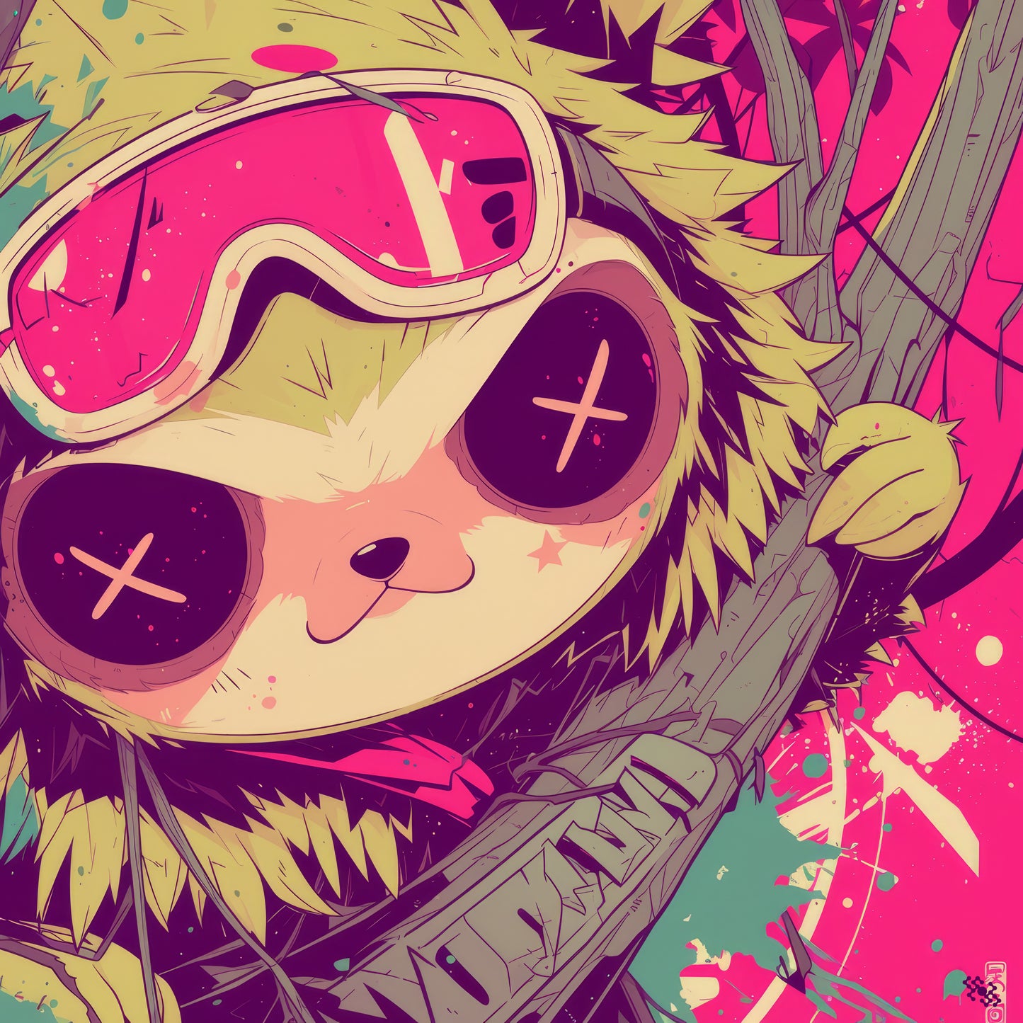 Colors Addict  Lazy (Canvas Print)