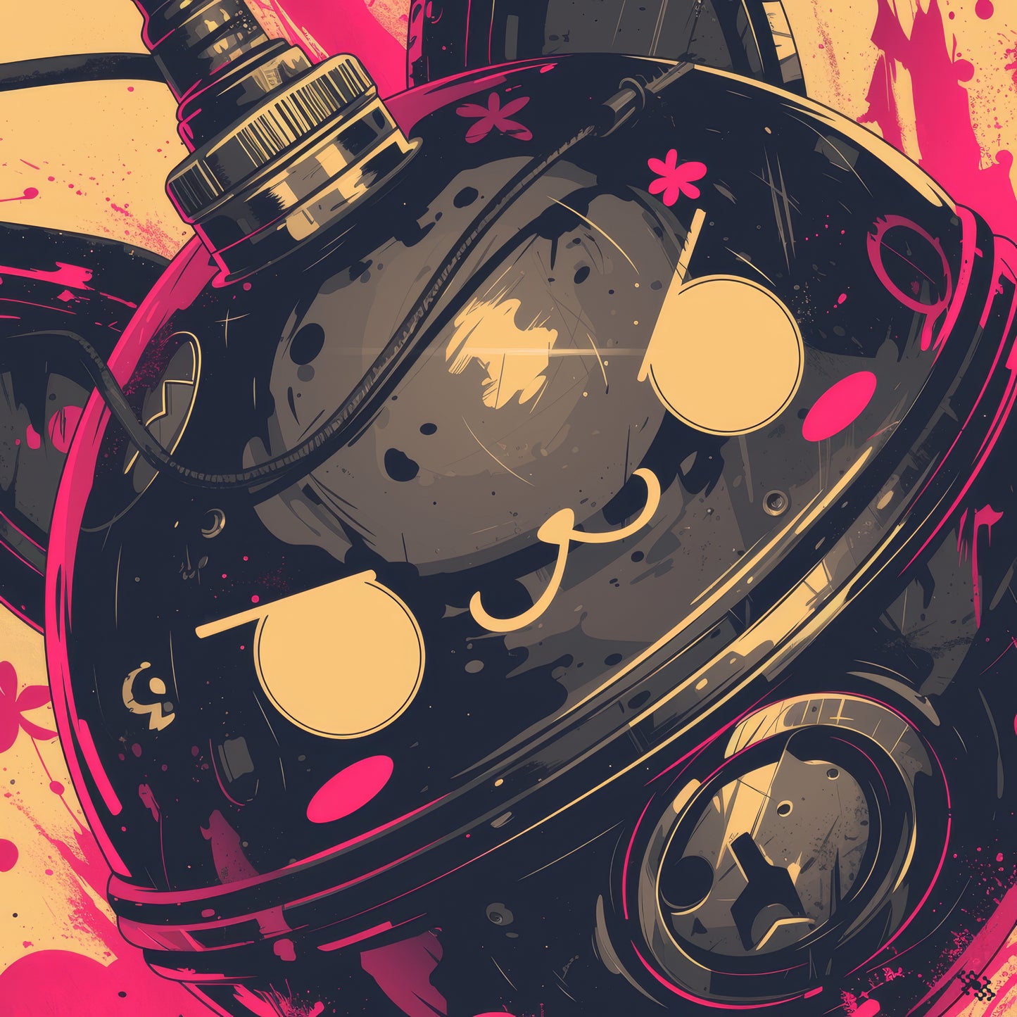 Colors Addict Bomb (Canvas Print)