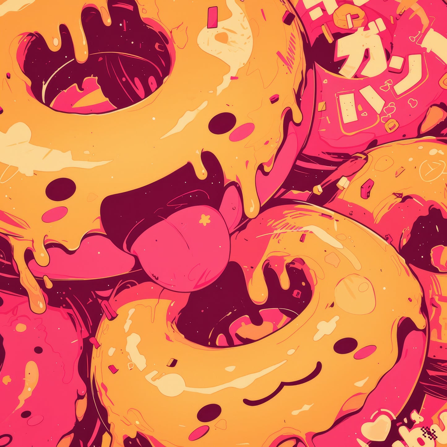 Colors Addict Donuts (Canvas Print)
