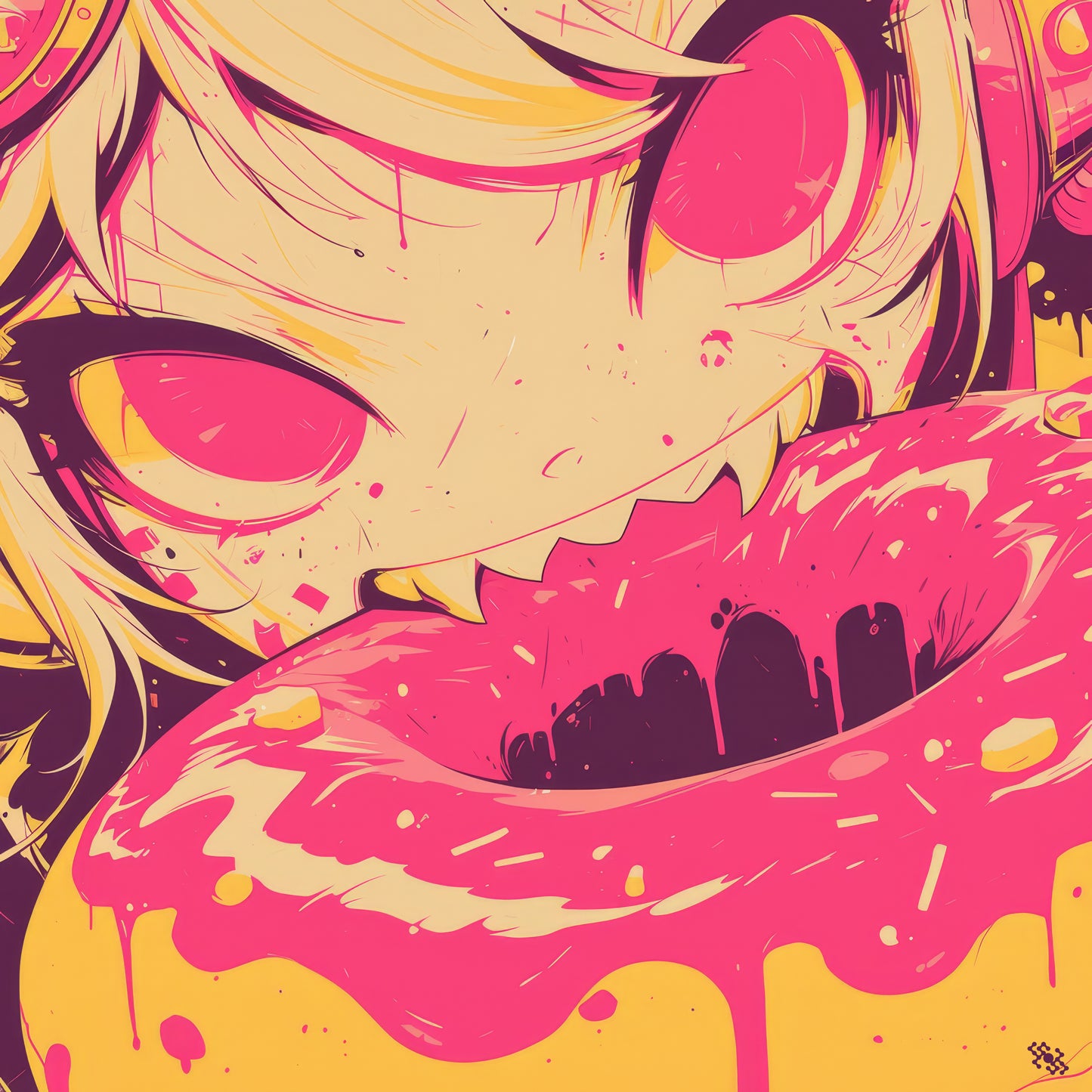 Colors Addict Donuts (Canvas Print)