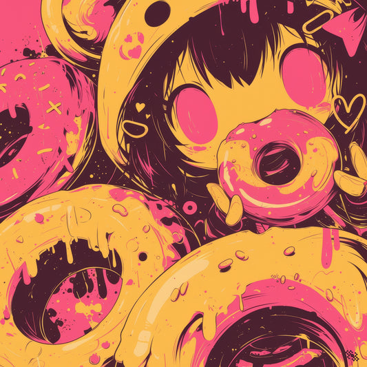 Colors Addict Donuts (Canvas Print)