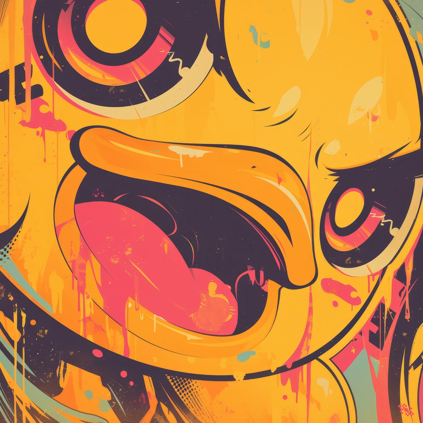 Colors Addict Rubber Duck (Canvas Print)