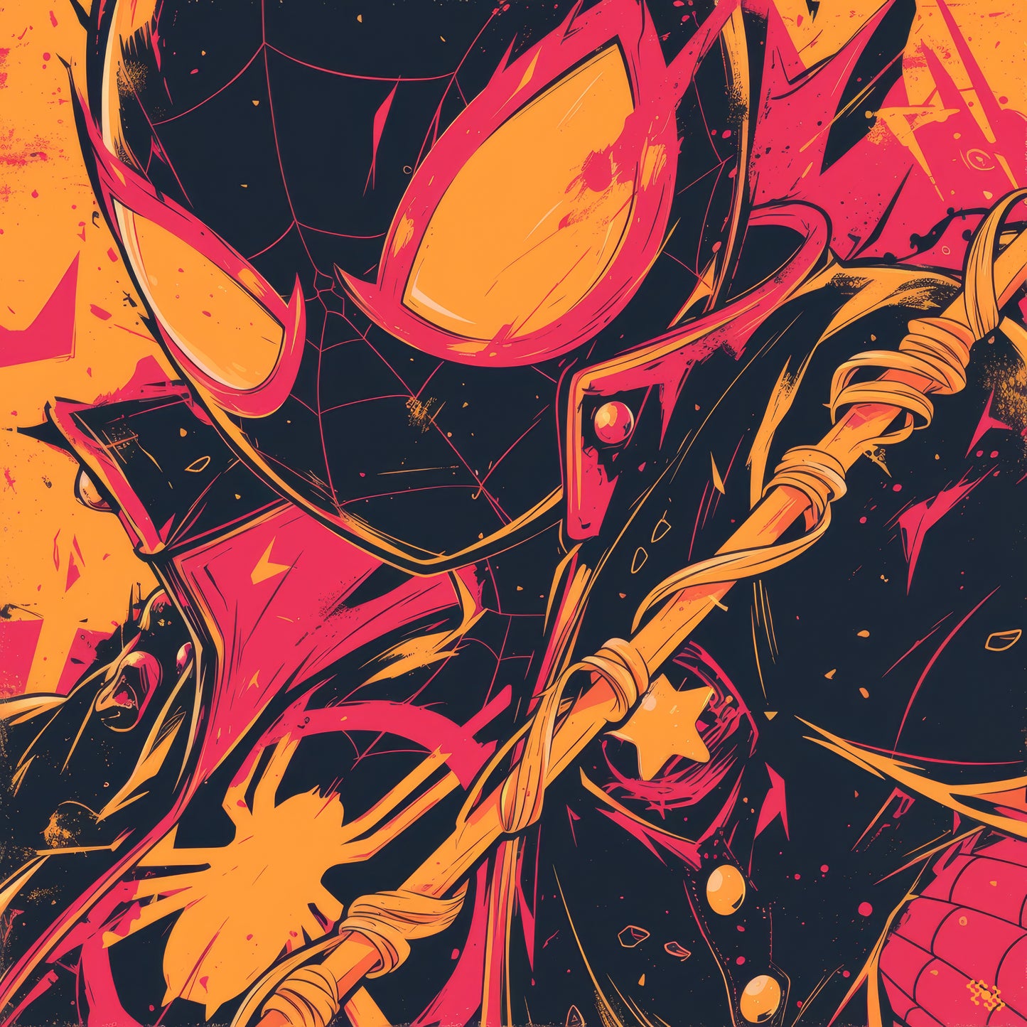 Colors Addict  Spider (Canvas Print)